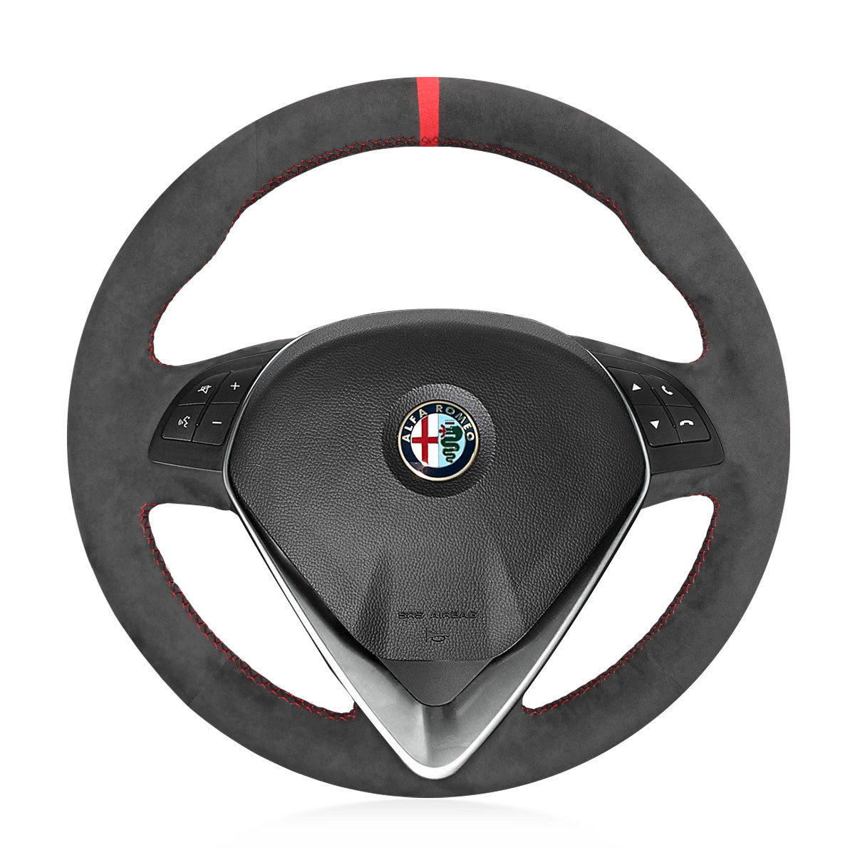 Steering Wheel Cover for Alfa Romeo Giulietta (2014–2021) & MiTo (2014–2019) Cover My Wheel