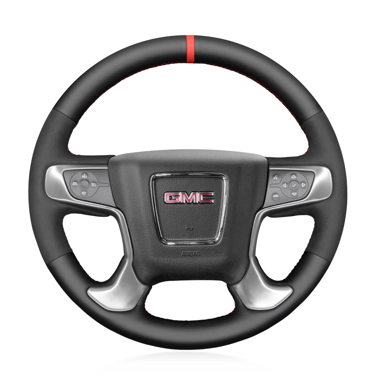 Steering Wheel Cover for GMC Sierra 1500 2014–2019 Sierra 2500/3500 2015–2019 Yukon (XL) 2020 Cover My Wheel