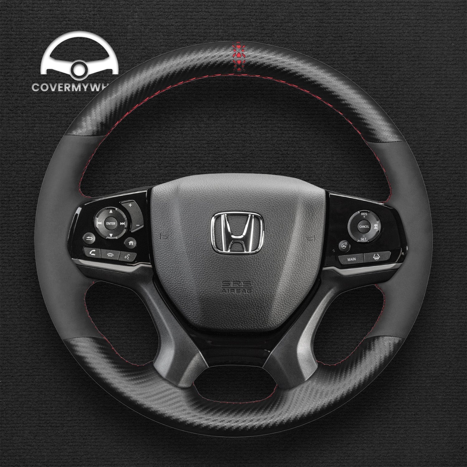 Steering Wheel Cover for Honda Pilot Passport Odyssey 2017-2022 Cover My Wheel