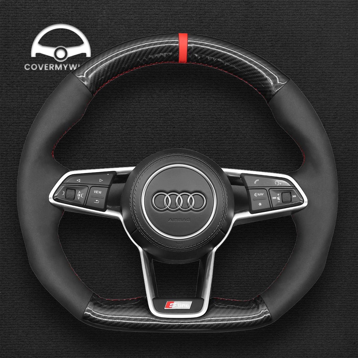 Steering Wheel Cover for Audi R8 TT TTS TT RS 4S FV/8S FV/8S FV/8S Cover My Wheel
