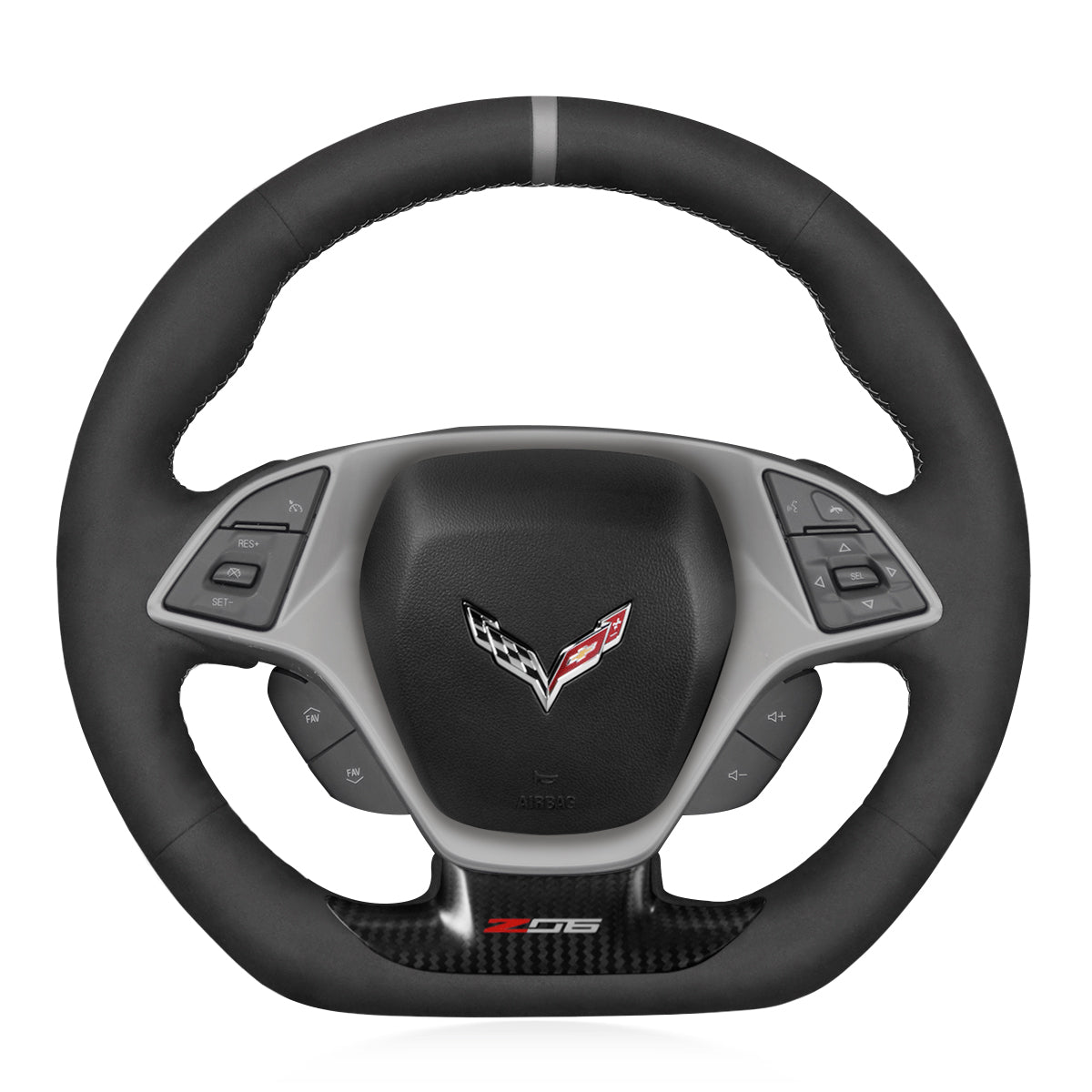 Steering Wheel Cover for Chevrolet Corvette (C7) 2015-2020 Cover My Wheel