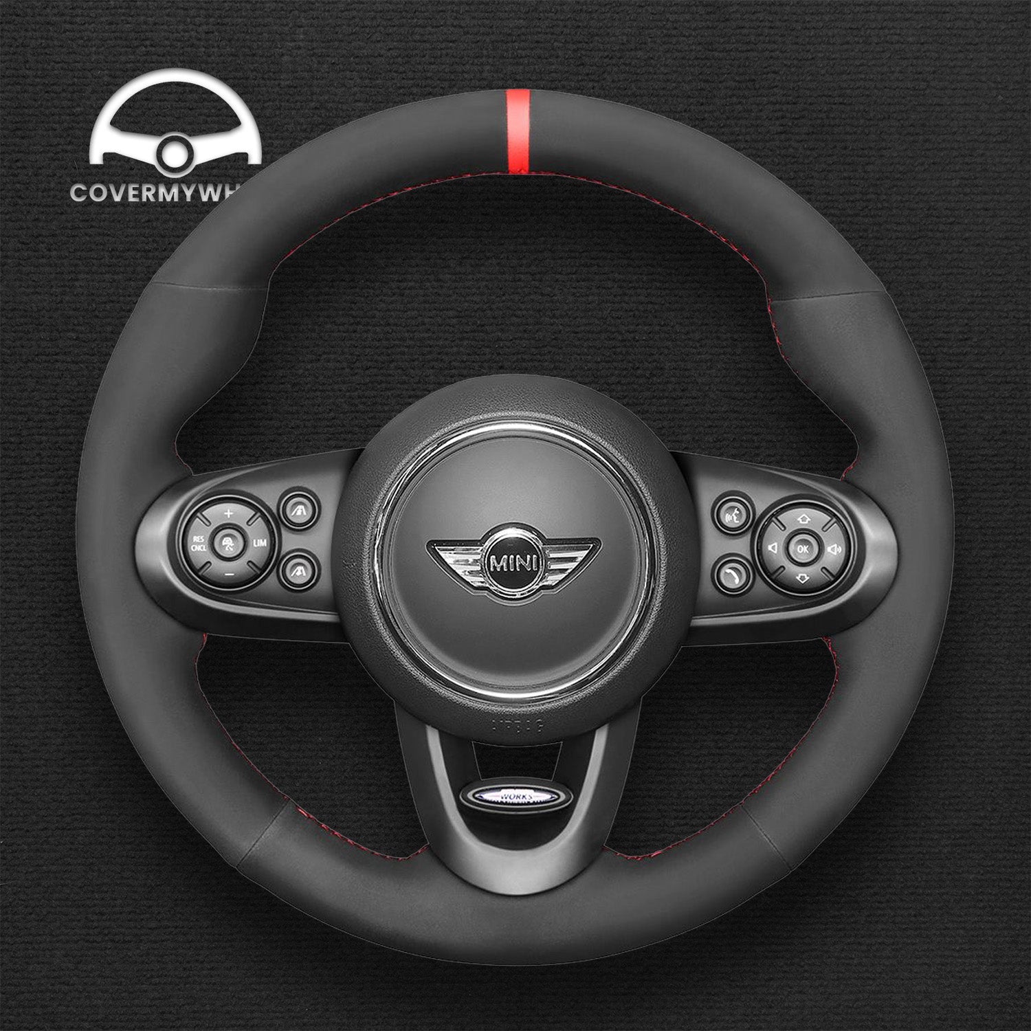 Steering Wheel Cover for Mini Clubman JCW Cooper JCW Countryman JCW 2014-2020 Cover My Wheel