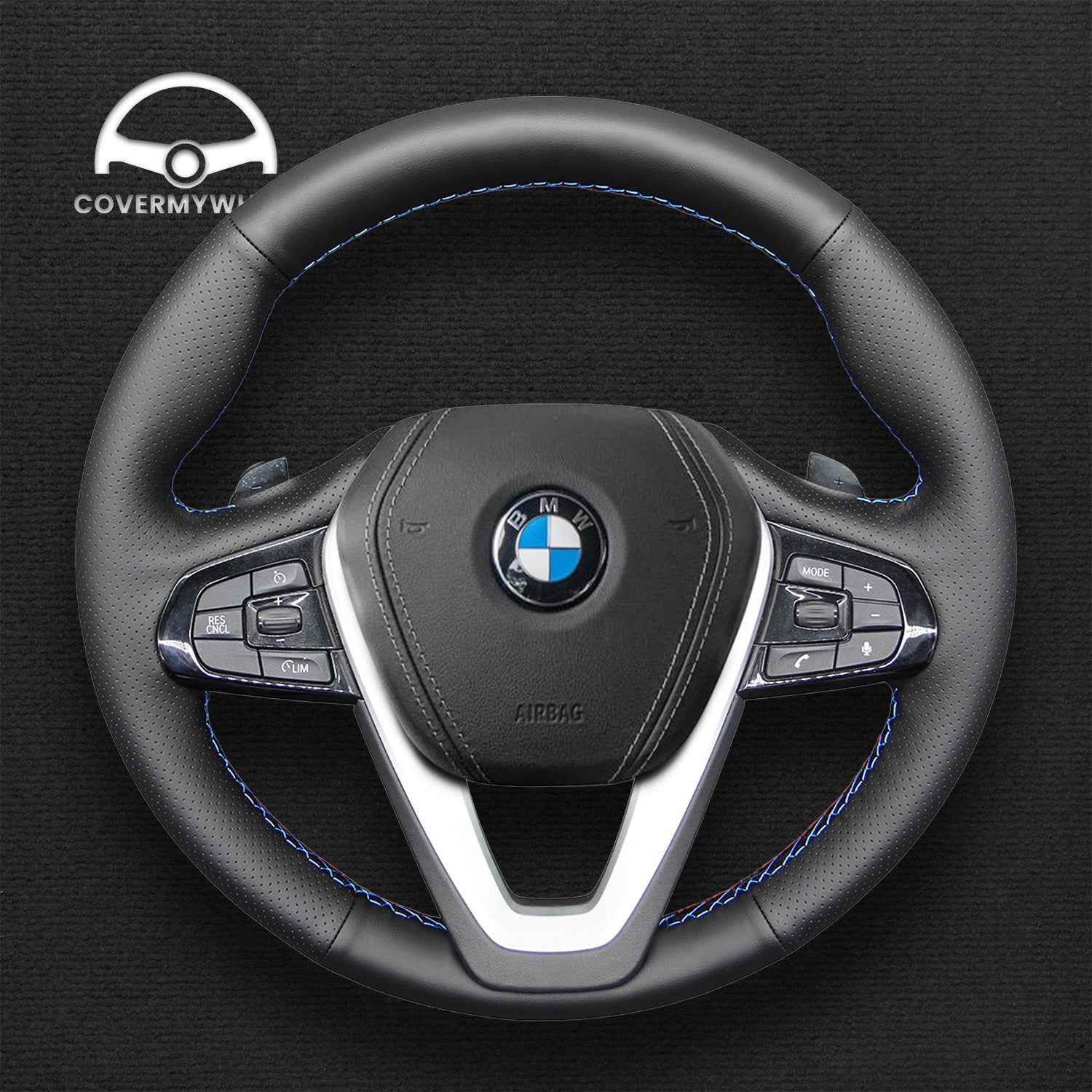 Steering Wheel Cover for BMW 2 Series 3 Series 4 Series 5 Series 6 Series 7 Series 8 Series i4 X3 X4 X5 X6 X7 Z4 Cover My Wheel