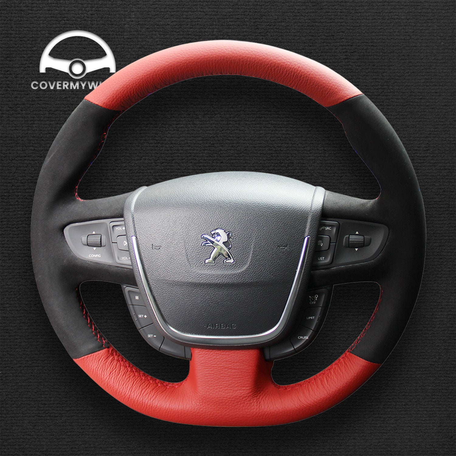 Steering Wheel Cover for Peugeot 508 508 SW 2011–2018 Cover My Wheel
