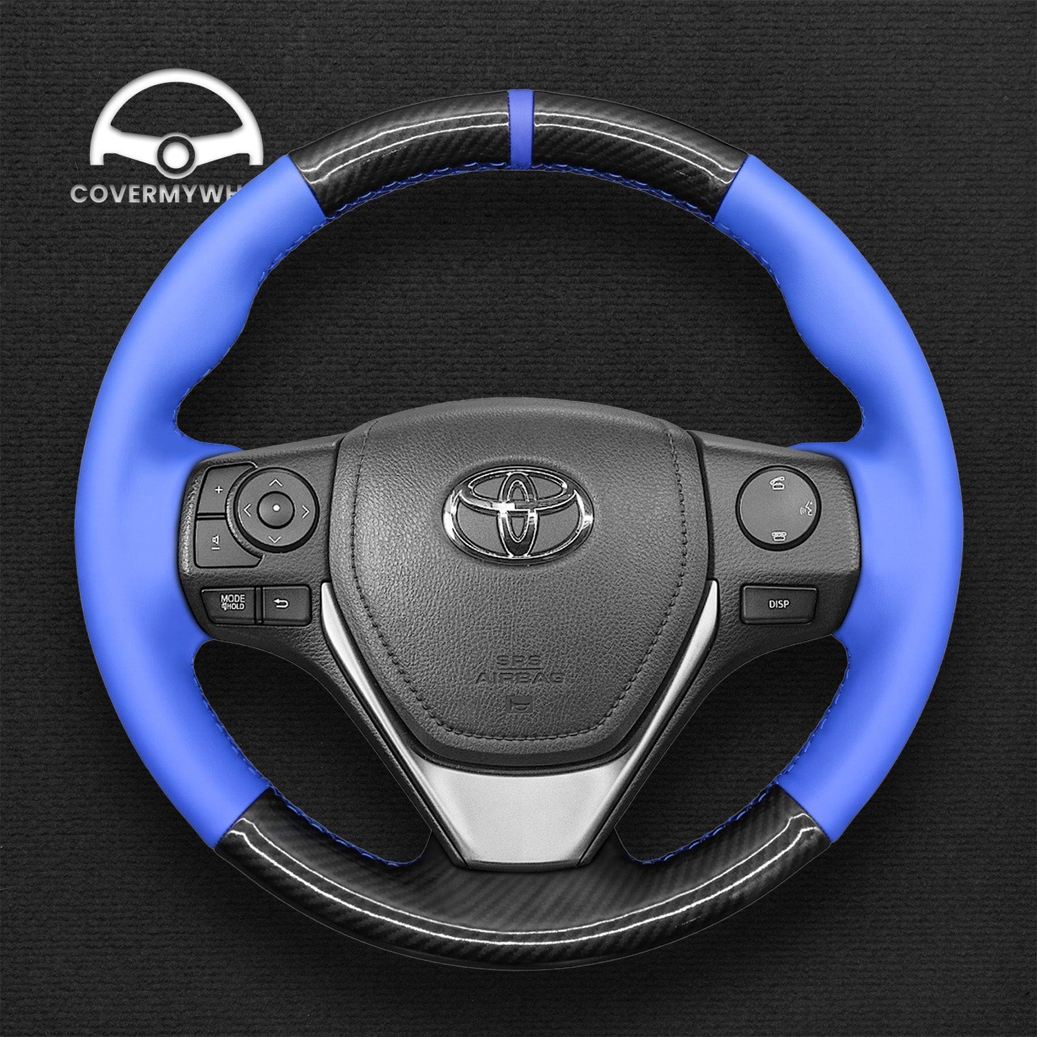 Steering Wheel Cover for Toyota RAV4 Corolla Auris Isis Corolla iM 2012-2019 Cover My Wheel