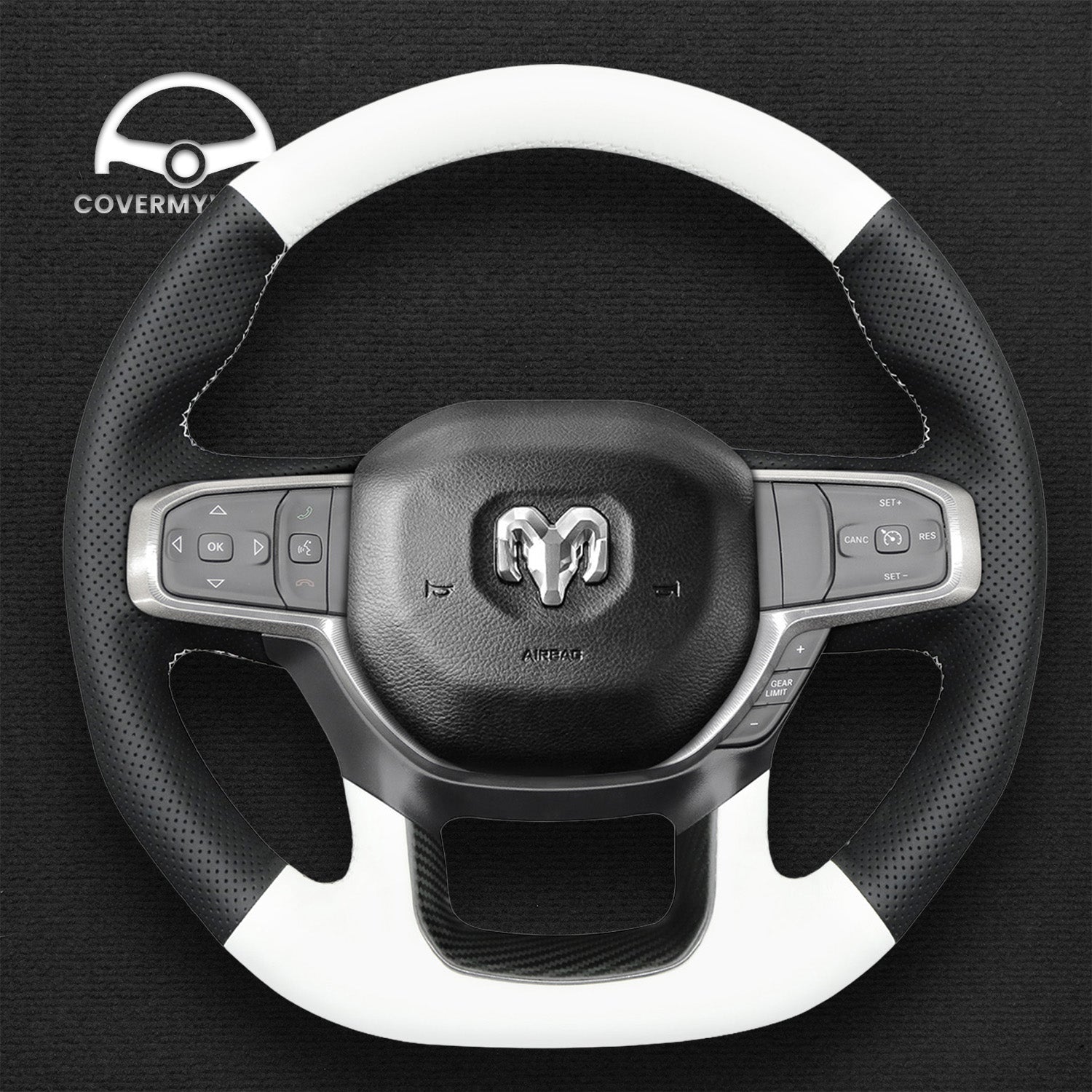 Steering Wheel Cover for Dodge Ram 1500 TRX 2021-2024 Cover My Wheel