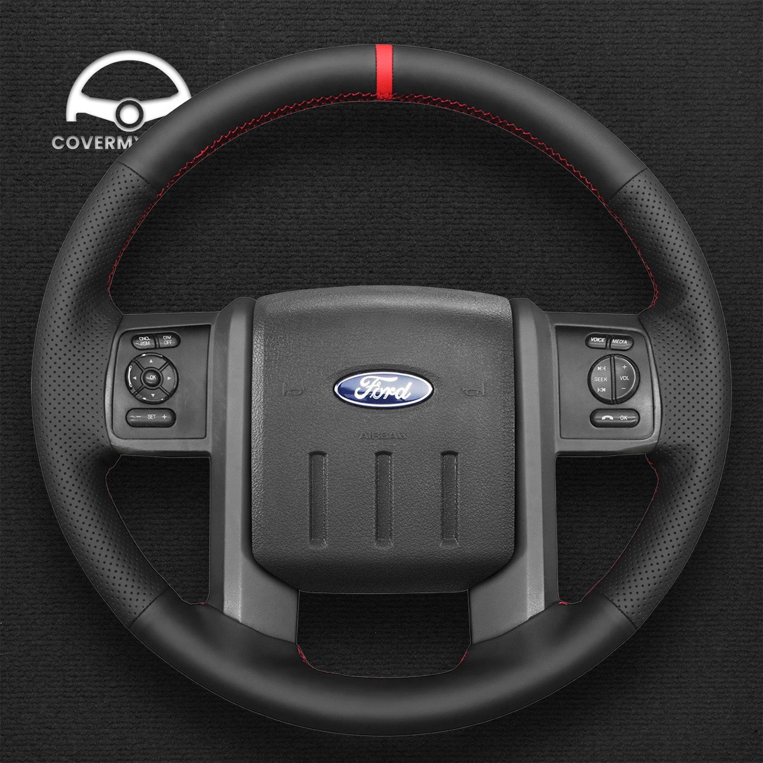 Steering Wheel Cover for Ford  F-250 F-350 2008-2016 Expedition 2007-2014 Cover My Wheel