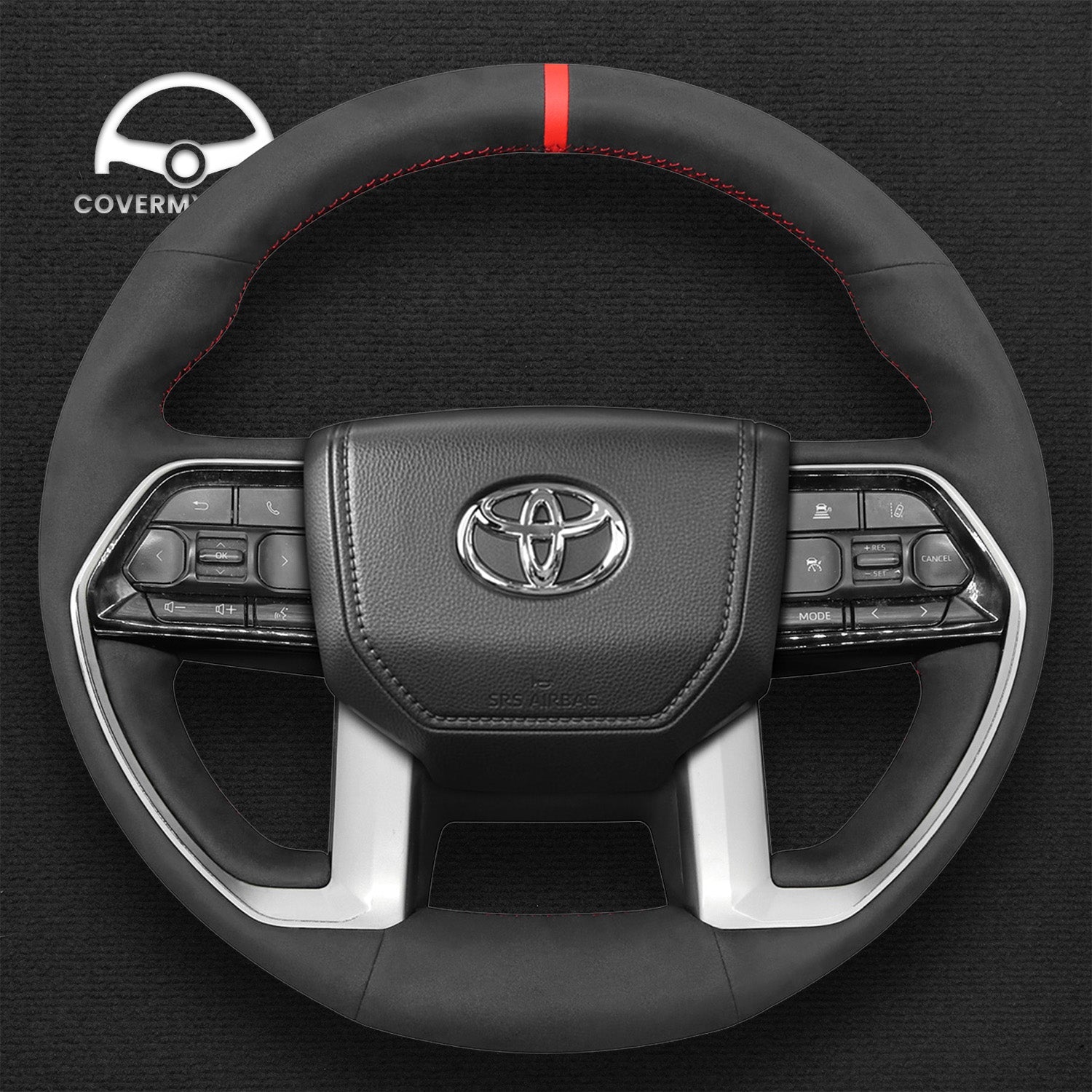 Steering Wheel Cover for Toyota Tacoma (2024) Tundra Sequoia 2022-2024 Cover My Wheel