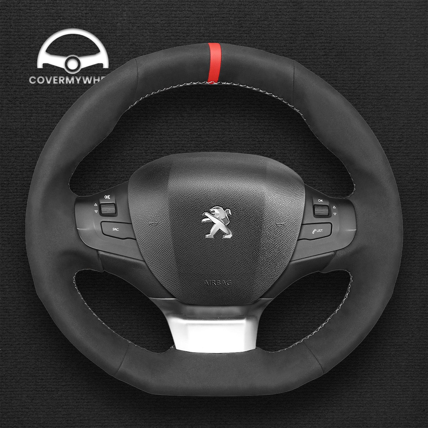Steering Wheel Cover for Peugeot 308 2016–2017