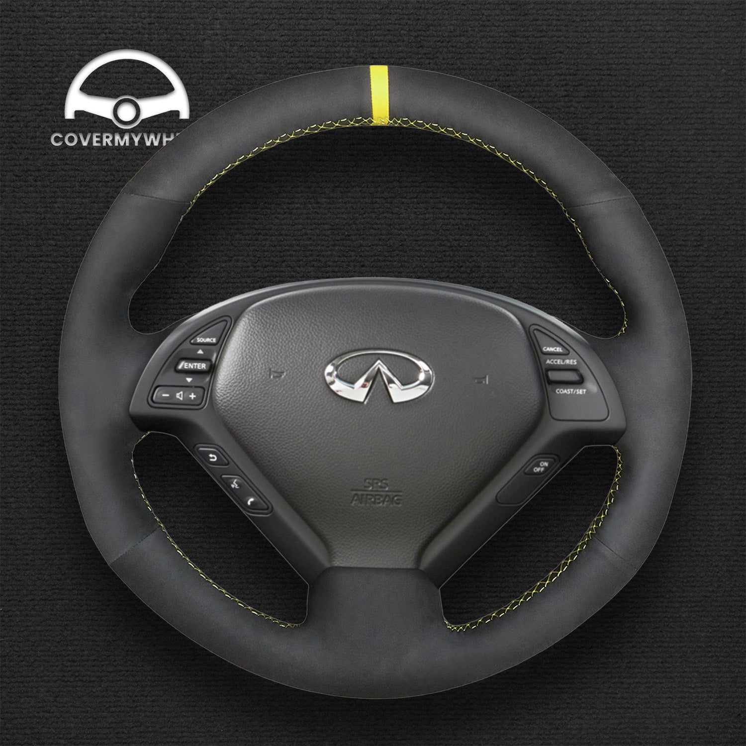 Steering Wheel Cover for Nissan Skyline (RU) 2006-2014 Cover My Wheel