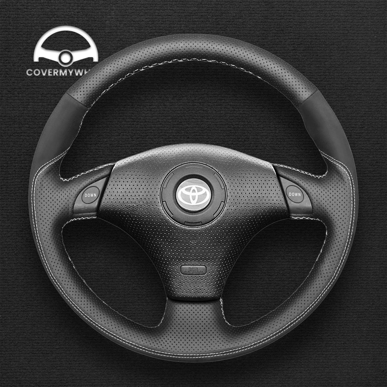 Steering Wheel Cover for Toyota RAV4 Celica MR2 Supra Caldina 1996-2007 Cover My Wheel