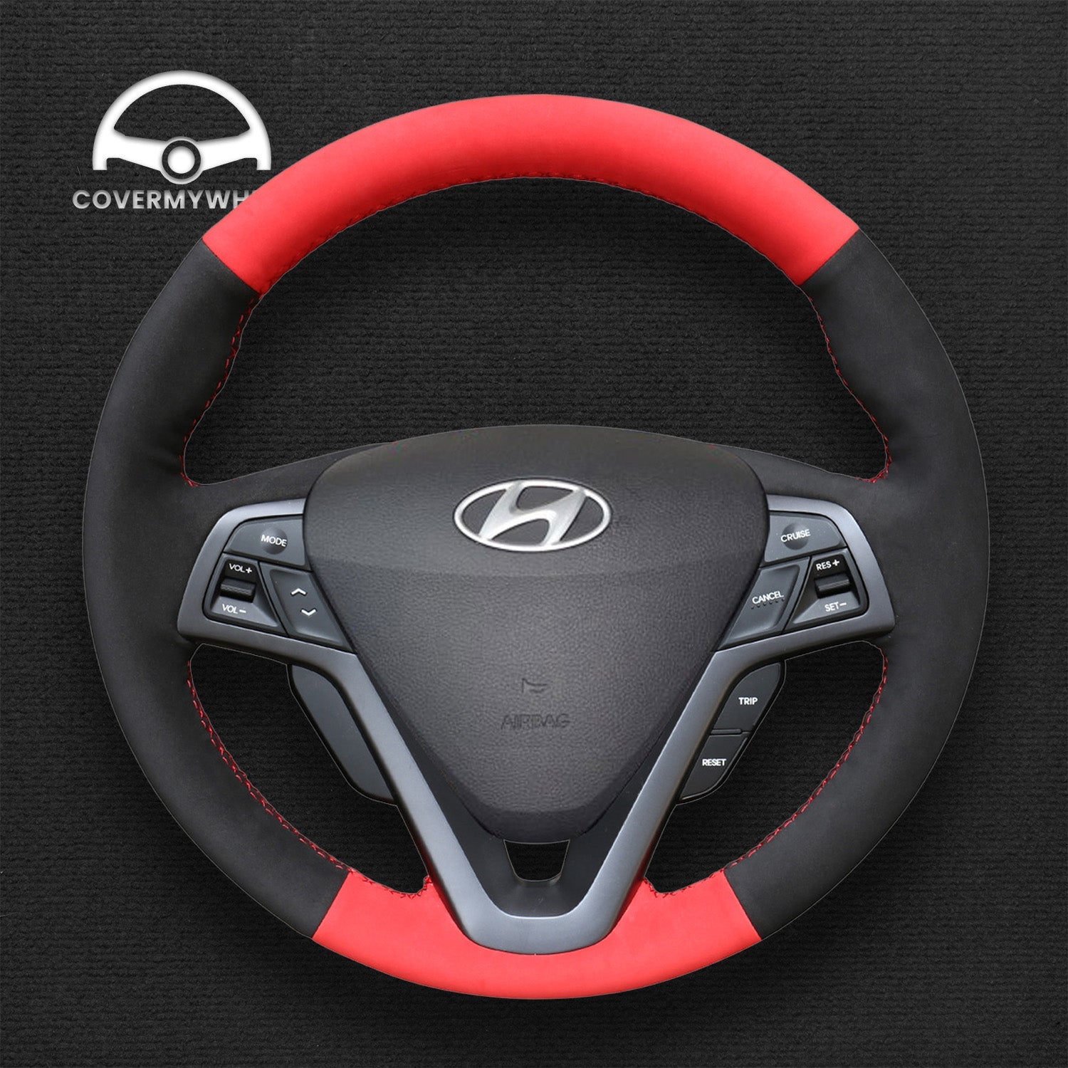 Steering Wheel Cover for Hyundai Veloster 2011-2017 Cover My Wheel