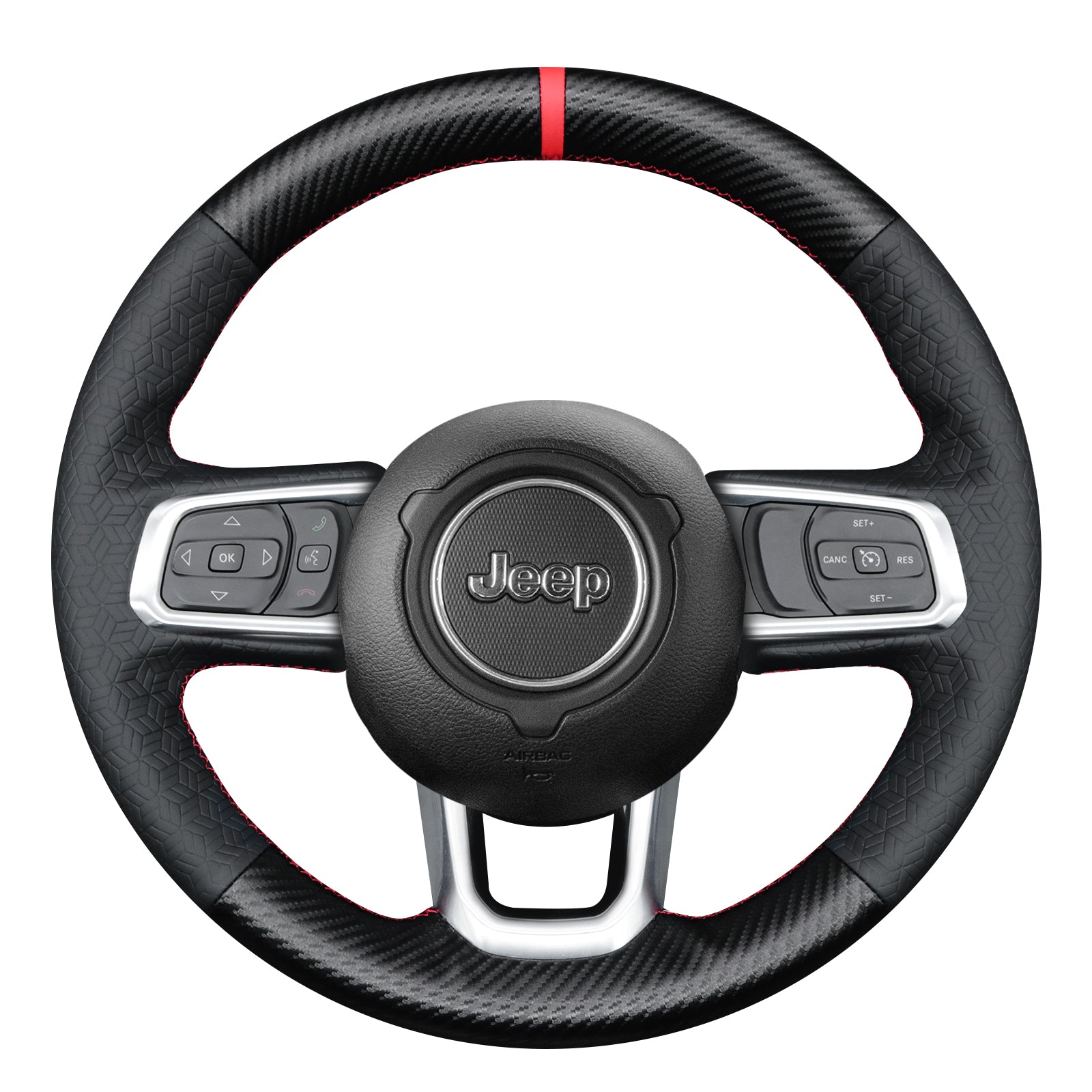 Steering Wheel Cover for Jeep Cherokee 2017–2021