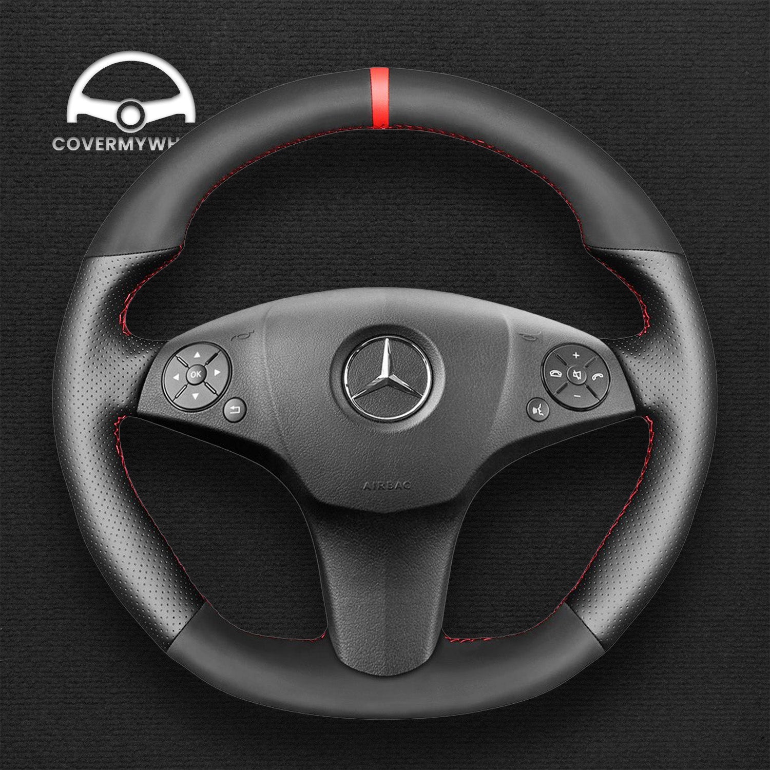 Steering Wheel Cover for Mercedes W204 C219 W212 R230 R197 Cover My Wheel