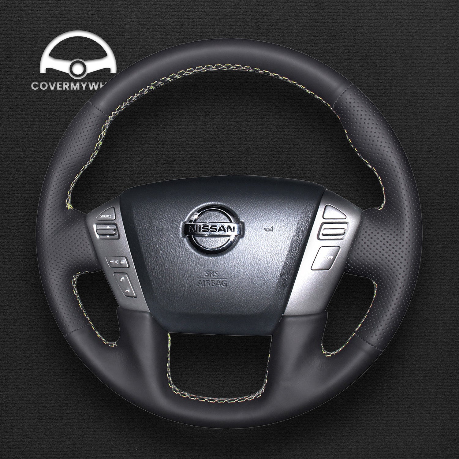 Steering Wheel Cover for Nissan Armada Titan NV Cargo NV Passenger • Infiniti QX56 QX80 2011–2022 Cover My Wheel
