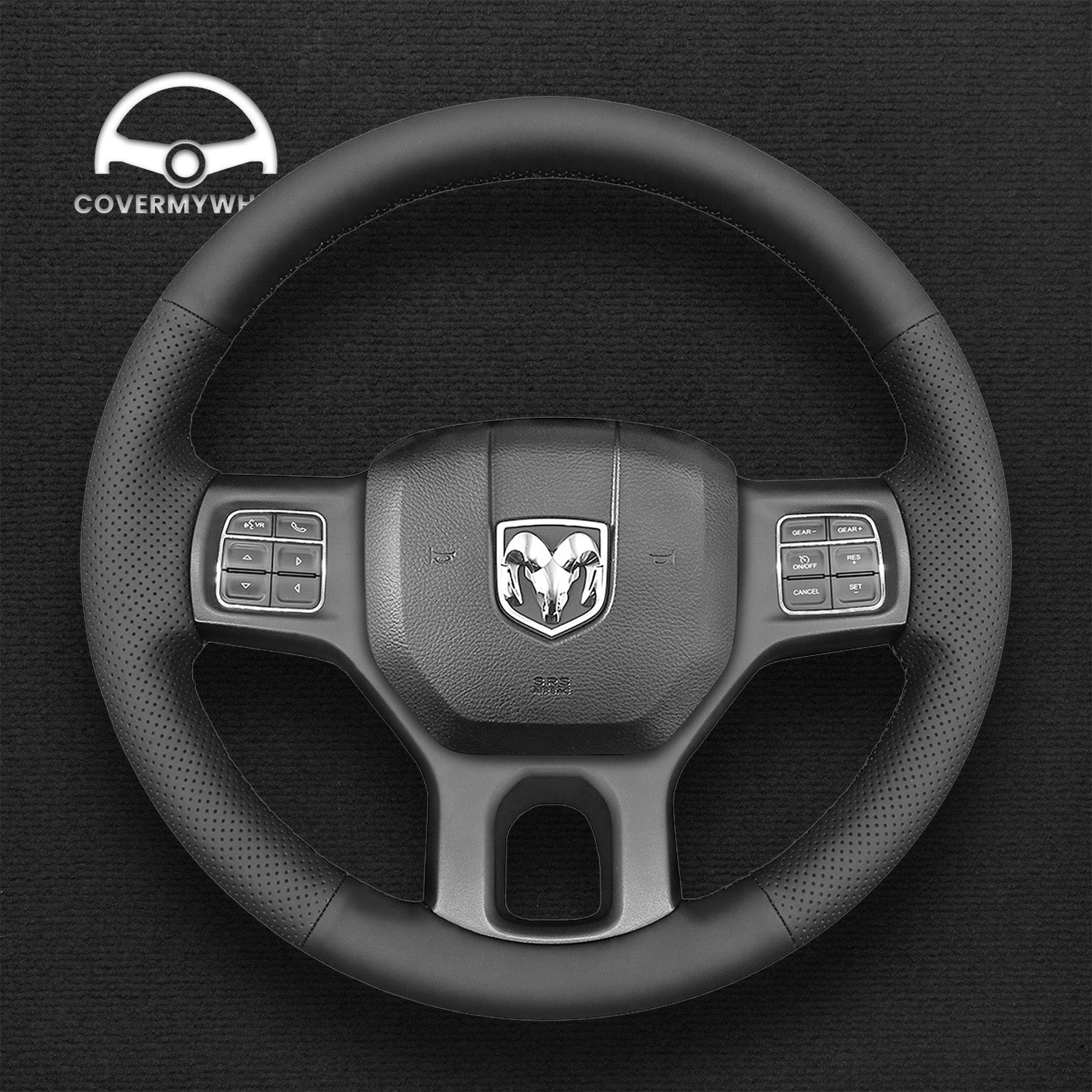Steering Wheel Cover for Dodge Ram 1500 3500 2013-2018 Cover My Wheel