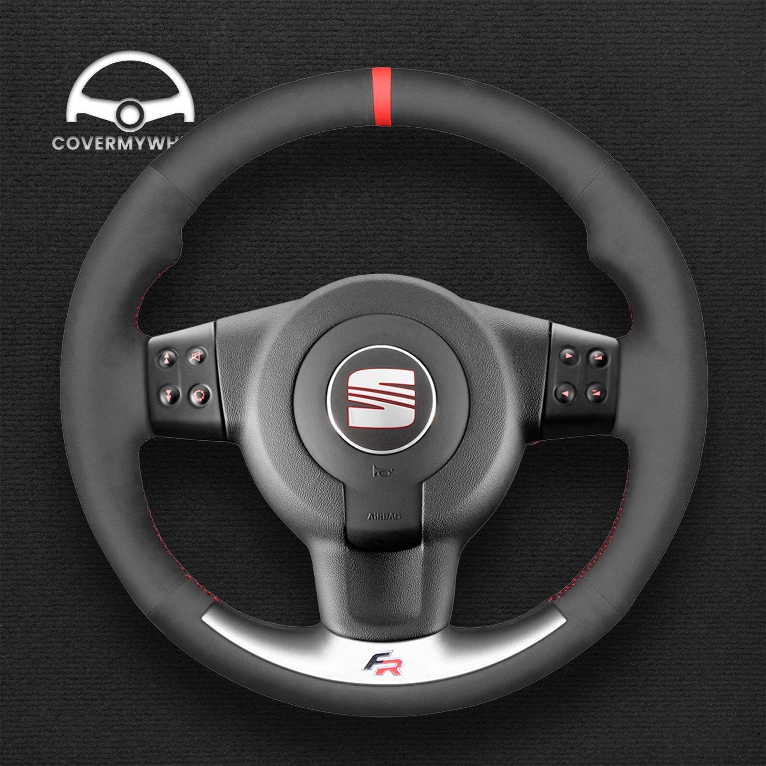 Steering Wheel Cover for SEAT Leon 1P Ibiza 6L (FR / Cupra) 2005–2009 Cover My Wheel