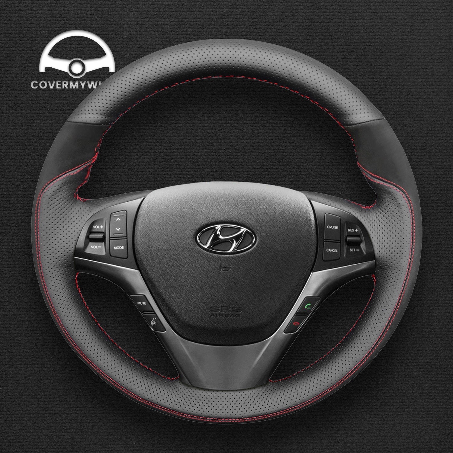 Steering Wheel Cover for Hyundai Genesis Coupe 2010-2016 Cover My Wheel