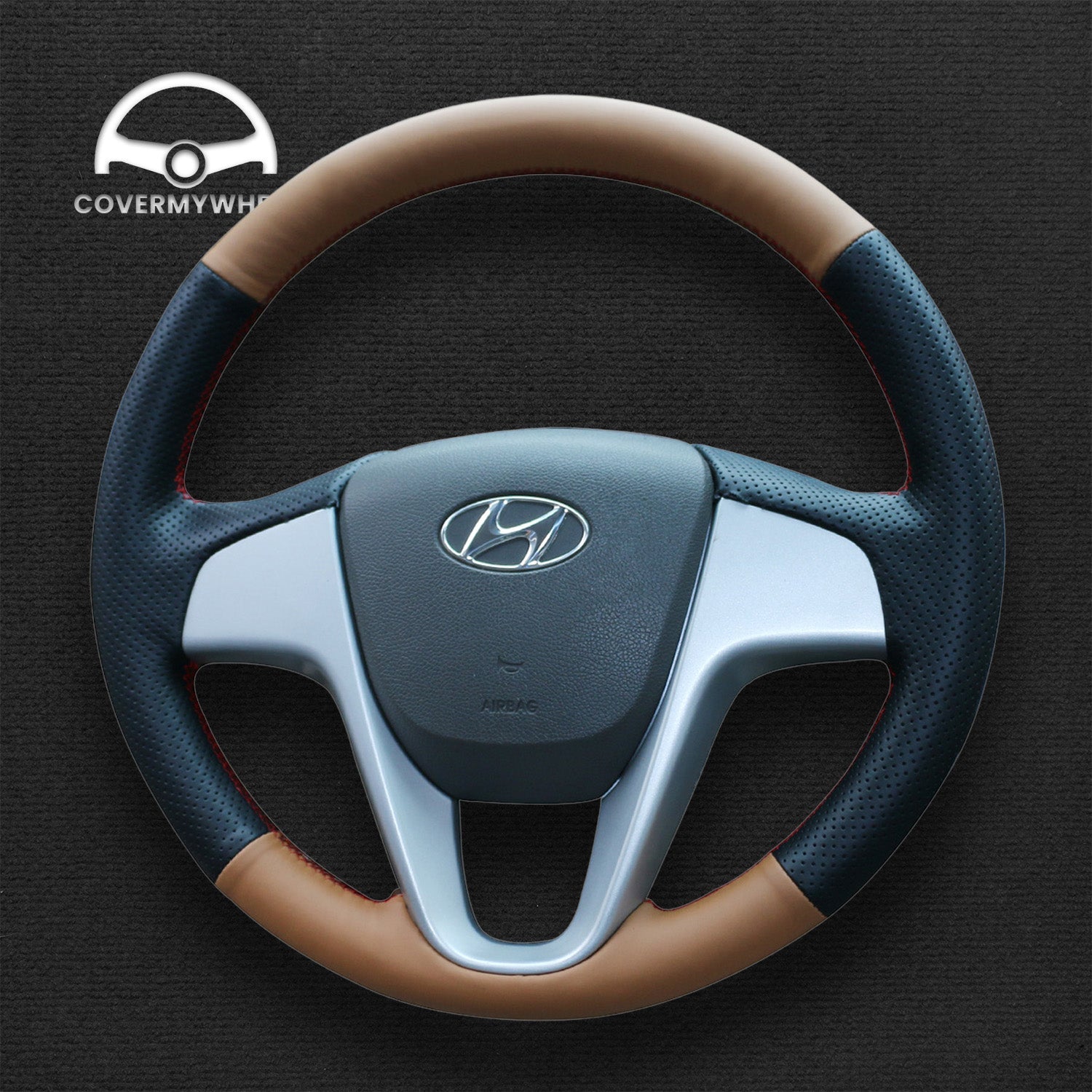Steering Wheel Cover for Hyundai Accent 2012-2017  i20 2008-2014 Cover My Wheel