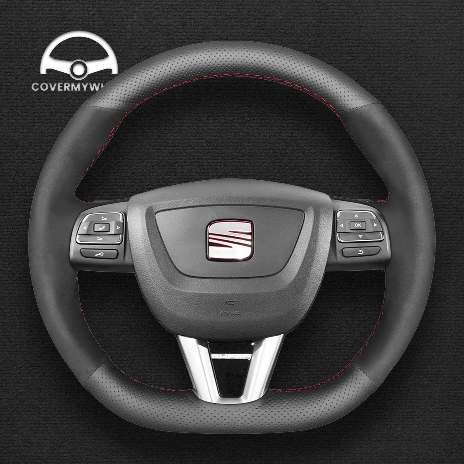 Steering Wheel Cover for SEAT Leon 2009–2012 Cover My Wheel