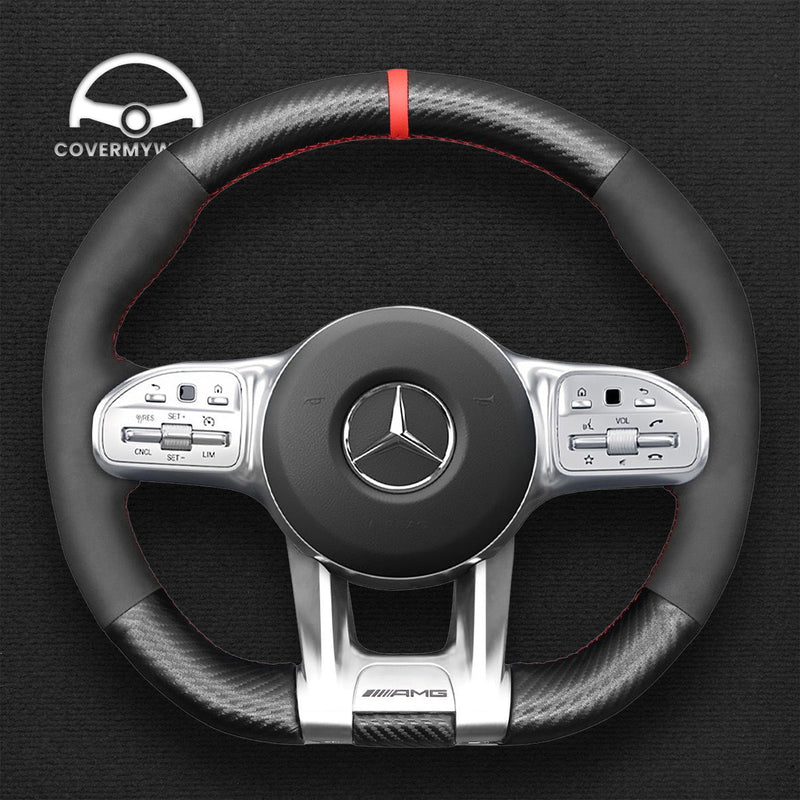 Steering Wheel Cover for Mercedes W177 C190 W205 C118 W213 W463 H247 X247 W167 W222 Cover My Wheel
