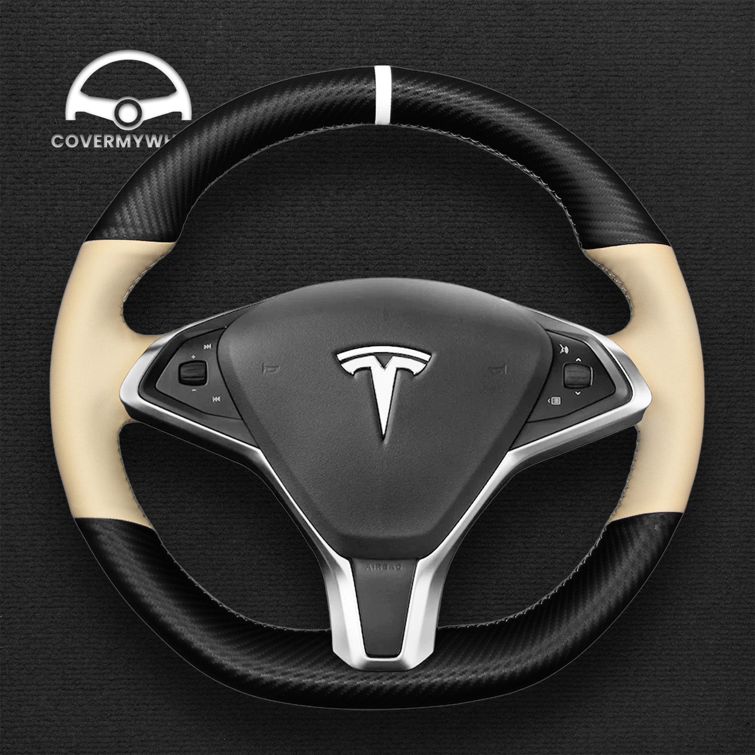 Steering Wheel Cover for Tesla Model S 2013–2017 Cover My Wheel