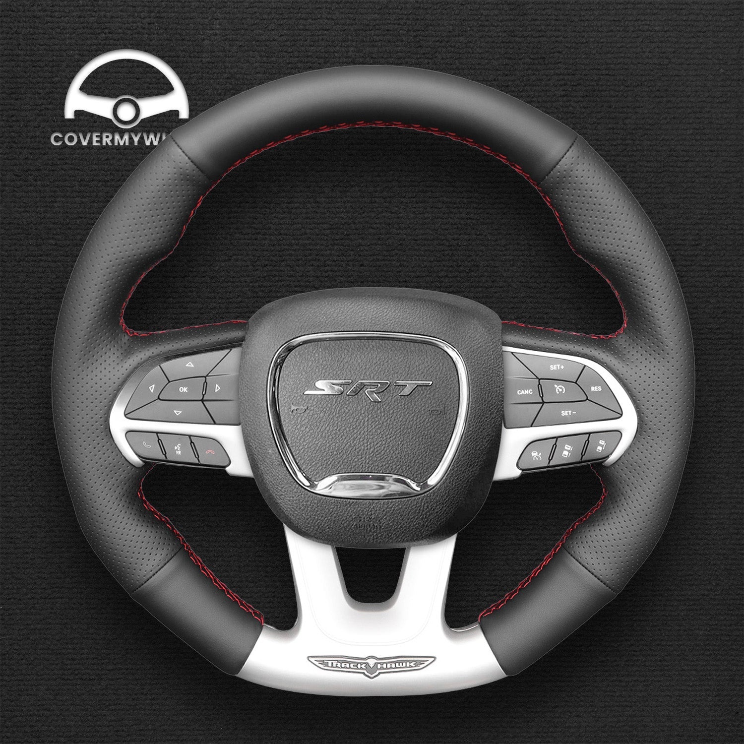 Steering Wheel Cover for Dodge (SRT) Challenger Charger Durango Cover My Wheel