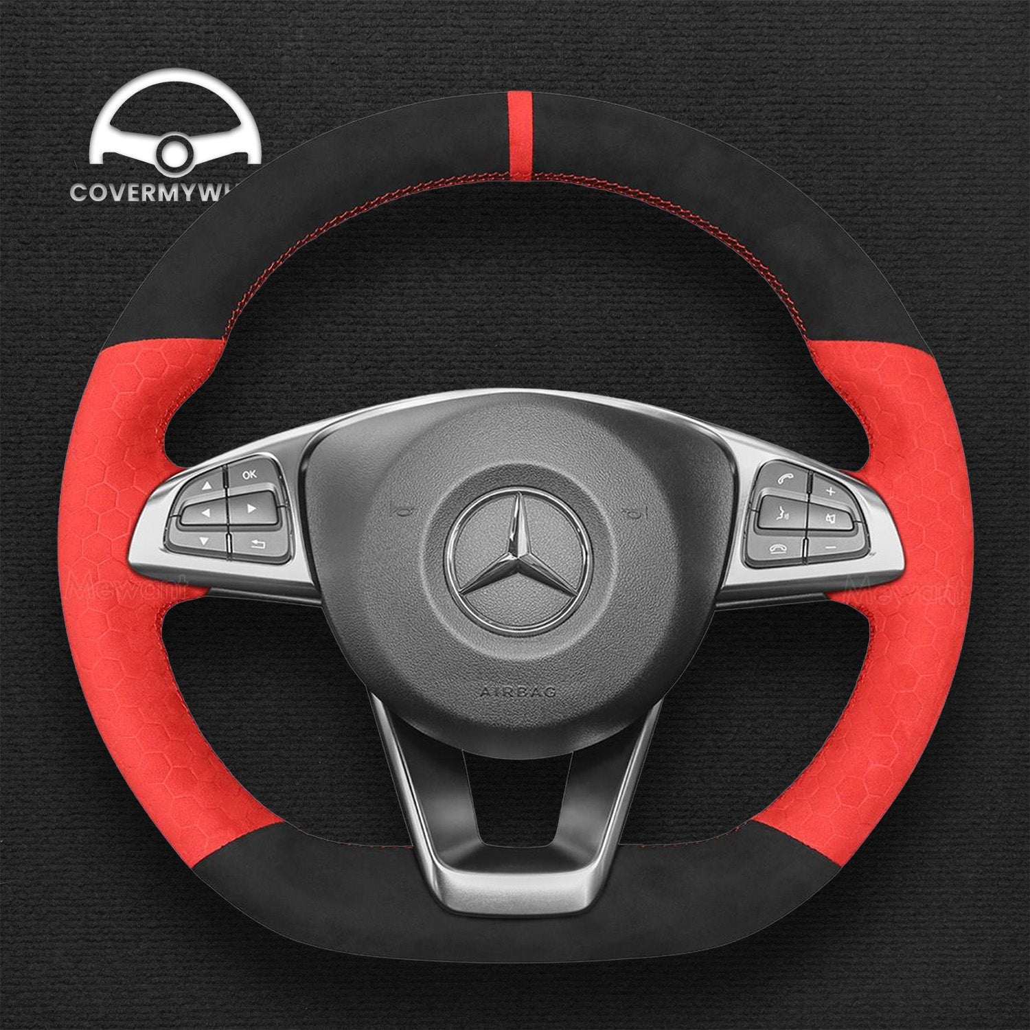 Steering Wheel Cover for Mercedes W205 C117 W213 W166 W222 Cover My Wheel