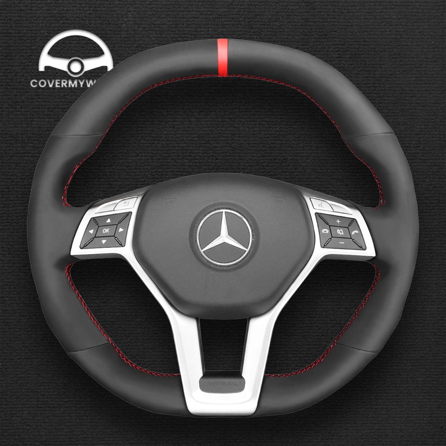 Steering Wheel Cover for Mercedes W204 C117 C218 W212 R231 Cover My Wheel