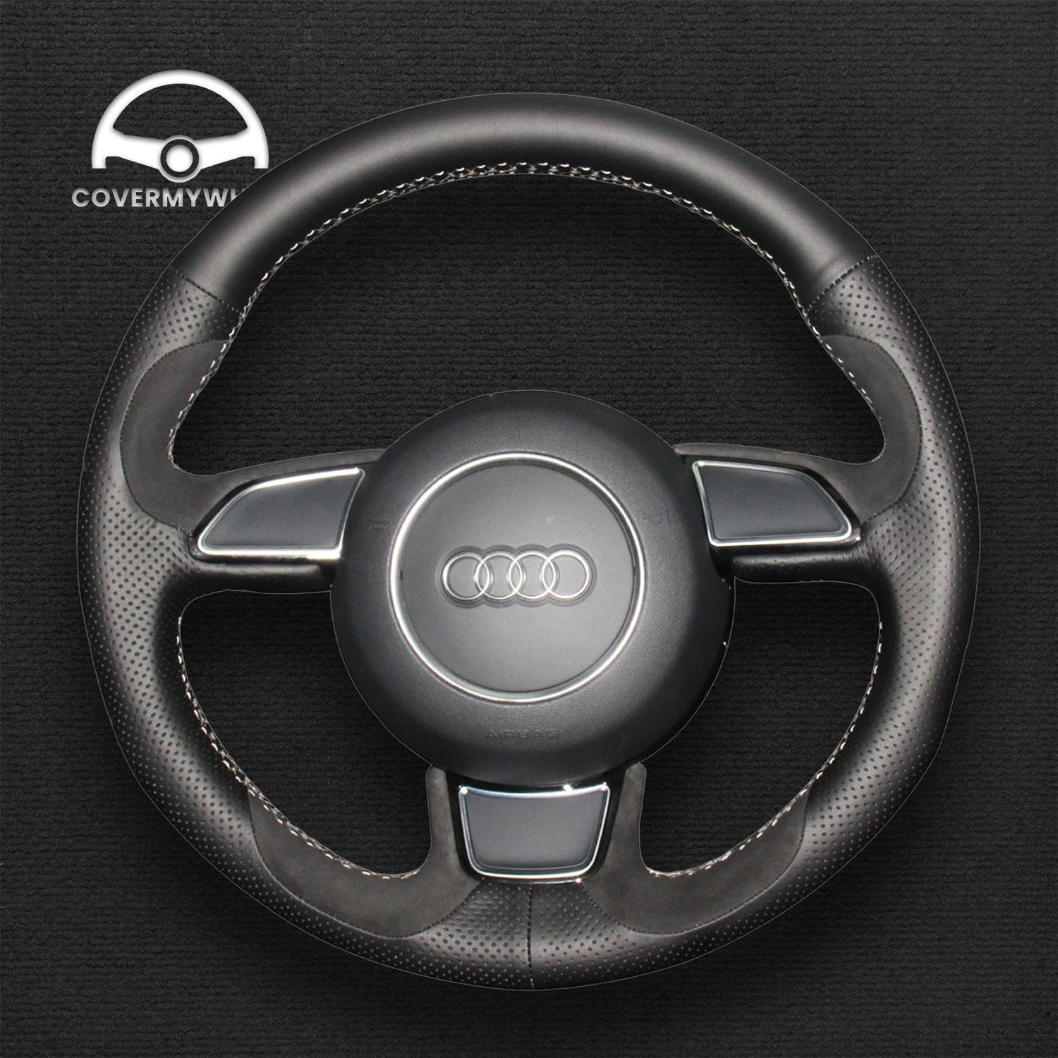 Steering Wheel Cover for Audi 8X 8V B8 8T C7 G8 D4 8U 8R Cover My Wheel
