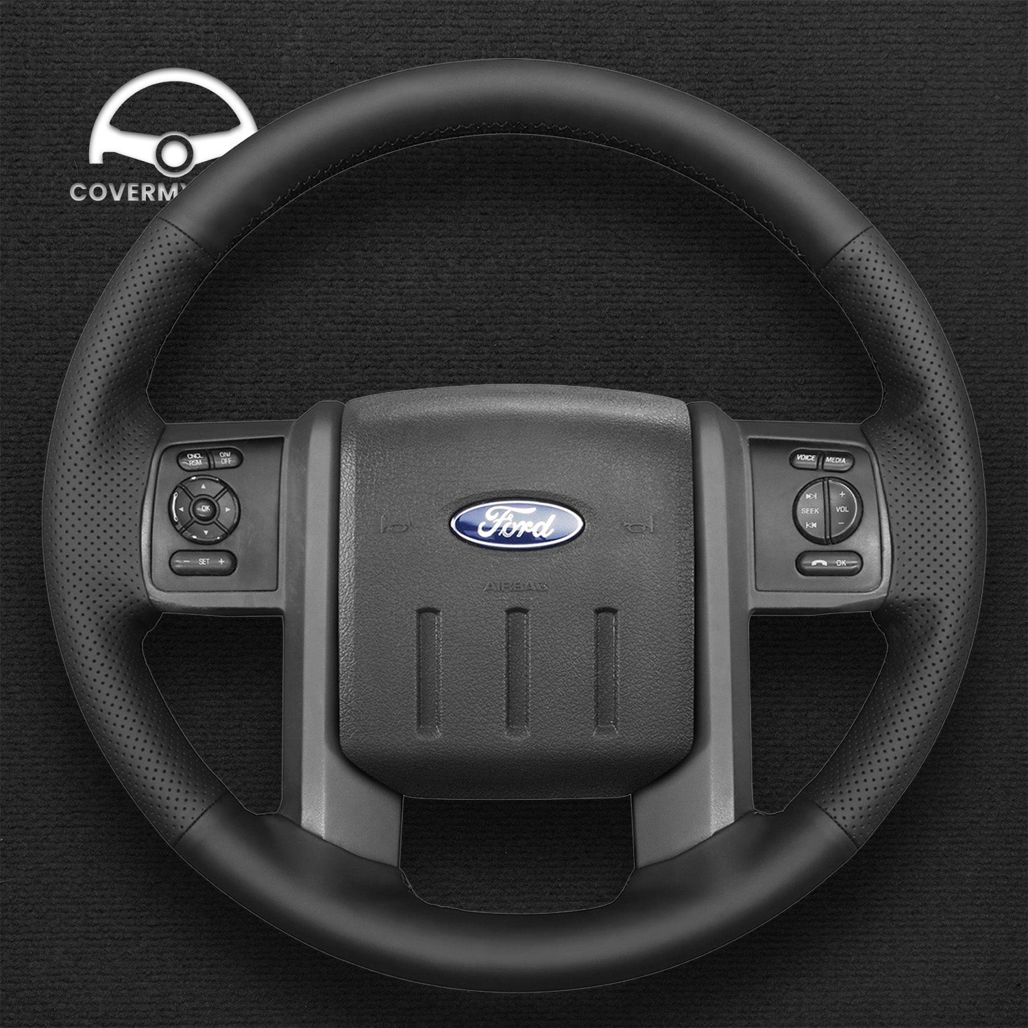 Steering Wheel Cover for Ford  F-250 F-350 2008-2016 Expedition 2007-2014 Cover My Wheel