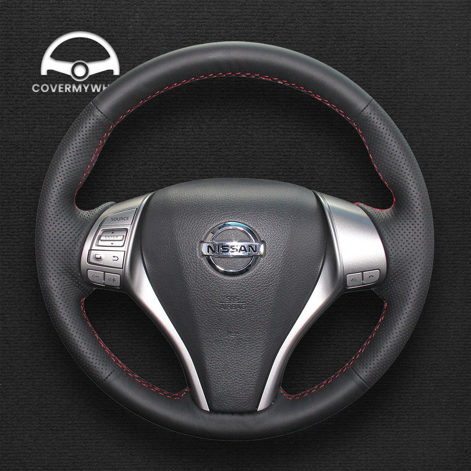 Steering Wheel Cover for Nissan Qashqai X-Trail Altima Sentra Teana Tiida Navara Pulsar 2013–2020 Cover My Wheel