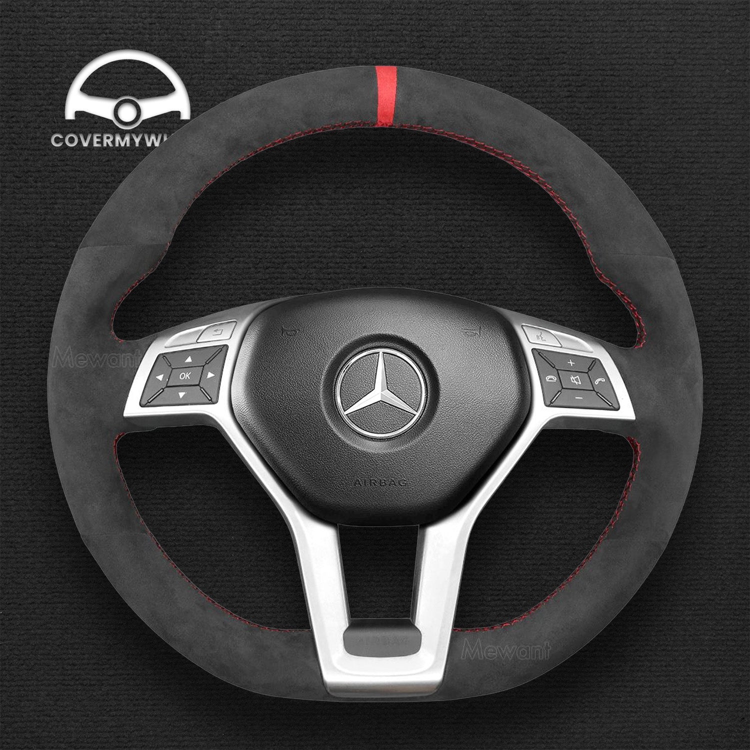 Steering Wheel Cover for Mercedes W204 W212 C218 Cover My Wheel