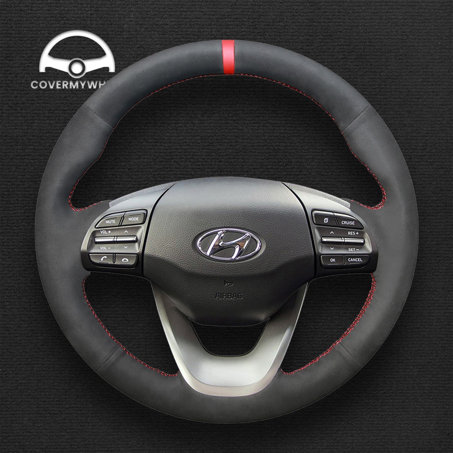 Steering Wheel Cover for Hyundai Kona 2017-2020 Cover My Wheel