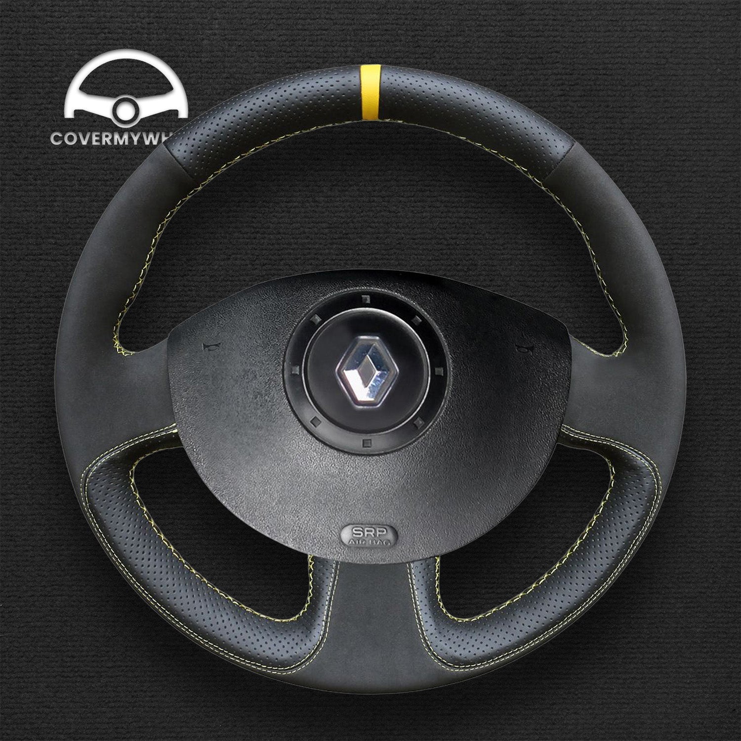 Steering Wheel Cover for Renault Mégane II 2002–2009 Scénic II 2003–2009 Kangoo II 2008–2013 Cover My Wheel