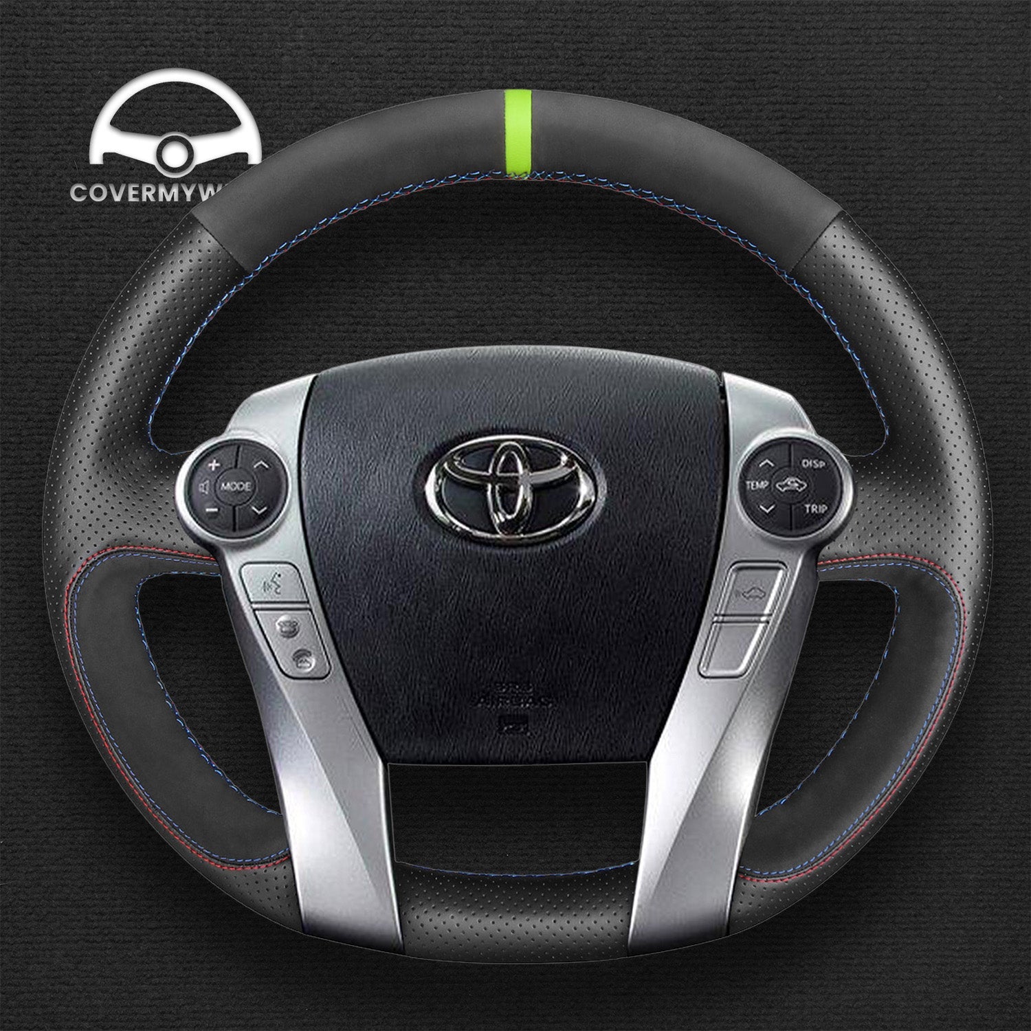 Steering Wheel Cover for Toyota Prius Prius+ Prius C Prius V Aqua 2009-2020 Cover My Wheel