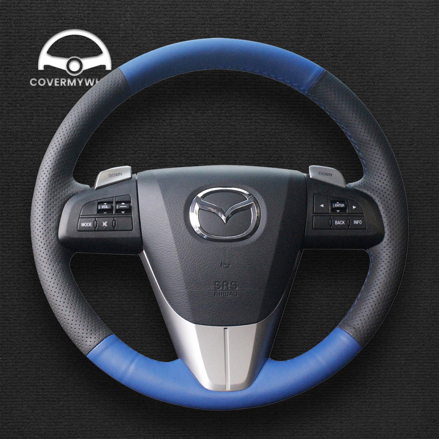 Steering Wheel Cover for Mazda 3 Axela 5 CX-7 2008–2016 Cover My Wheel