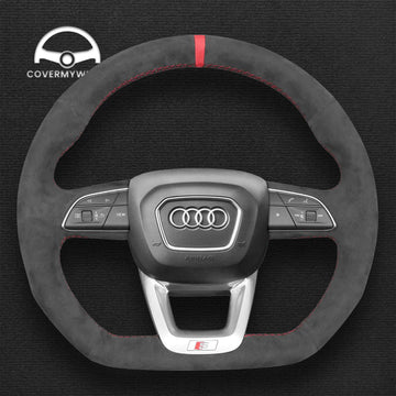 Steering Wheel Cover for Audi RS Q3 SQ5 Q7 SQ7 Q8 SQ8 RSQ8