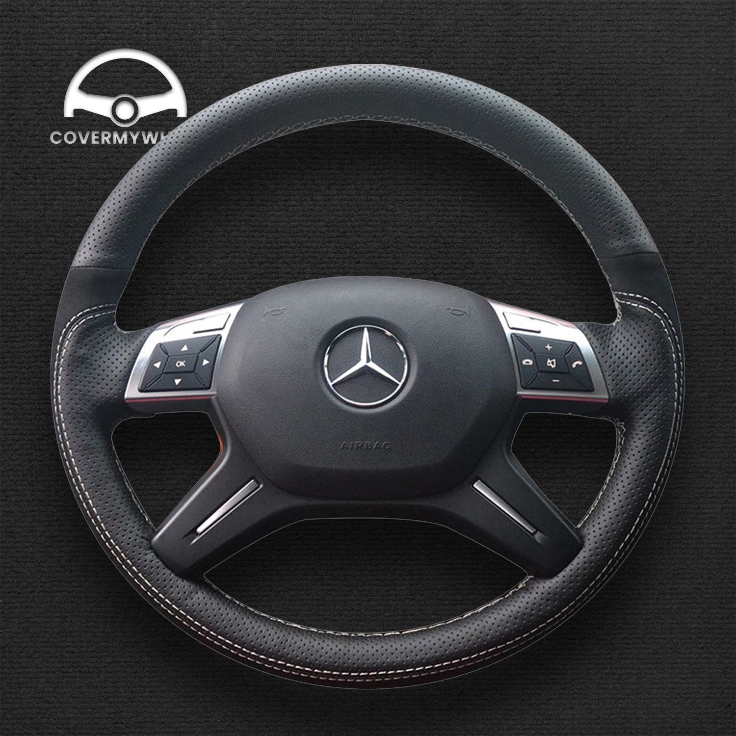 Steering Wheel Cover for Mercedes W463 X166 W166 Cover My Wheel