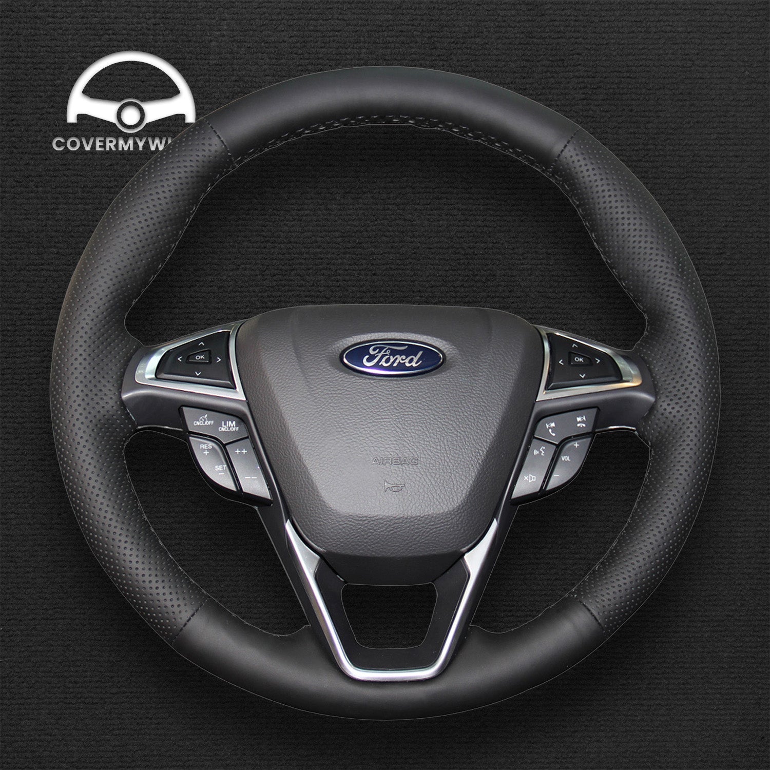 Steering Wheel Cover for Ford Mondeo Edge Galaxy S-Max Cover My Wheel