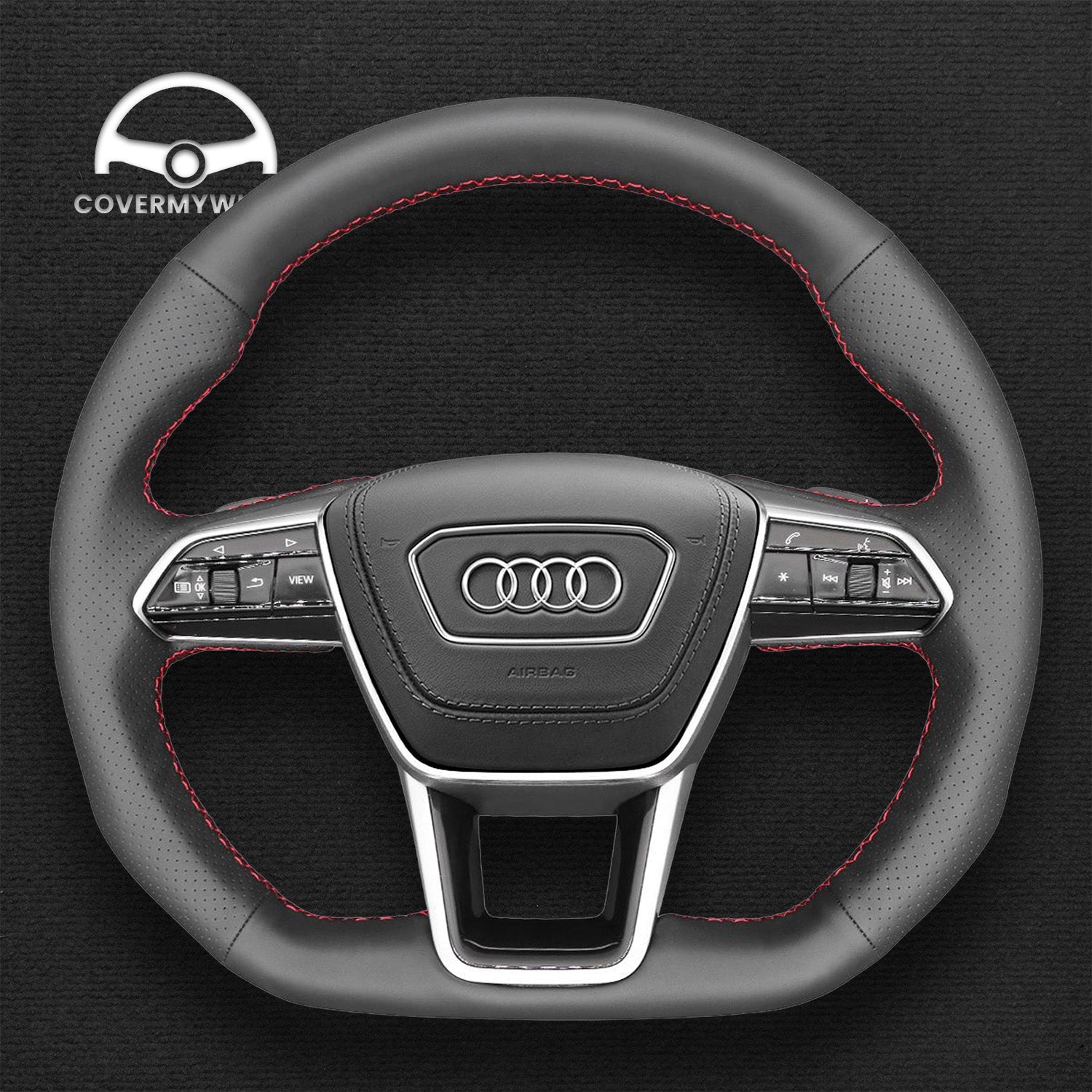 Steering Wheel Cover for Audi A6 S6 RS6 A7 S7 RS7 RS E-Tron Cover My Wheel