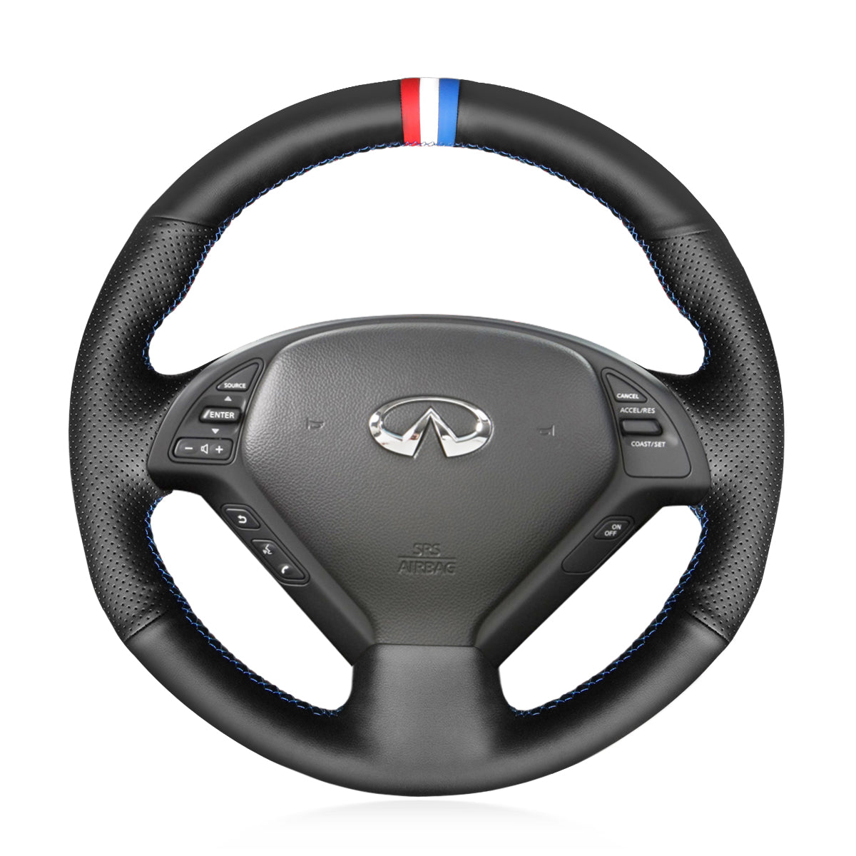 Steering Wheel Cover for Infiniti EX35 EX37 G25 G35 G37 Q40 Q60 2003-2015 Cover My Wheel