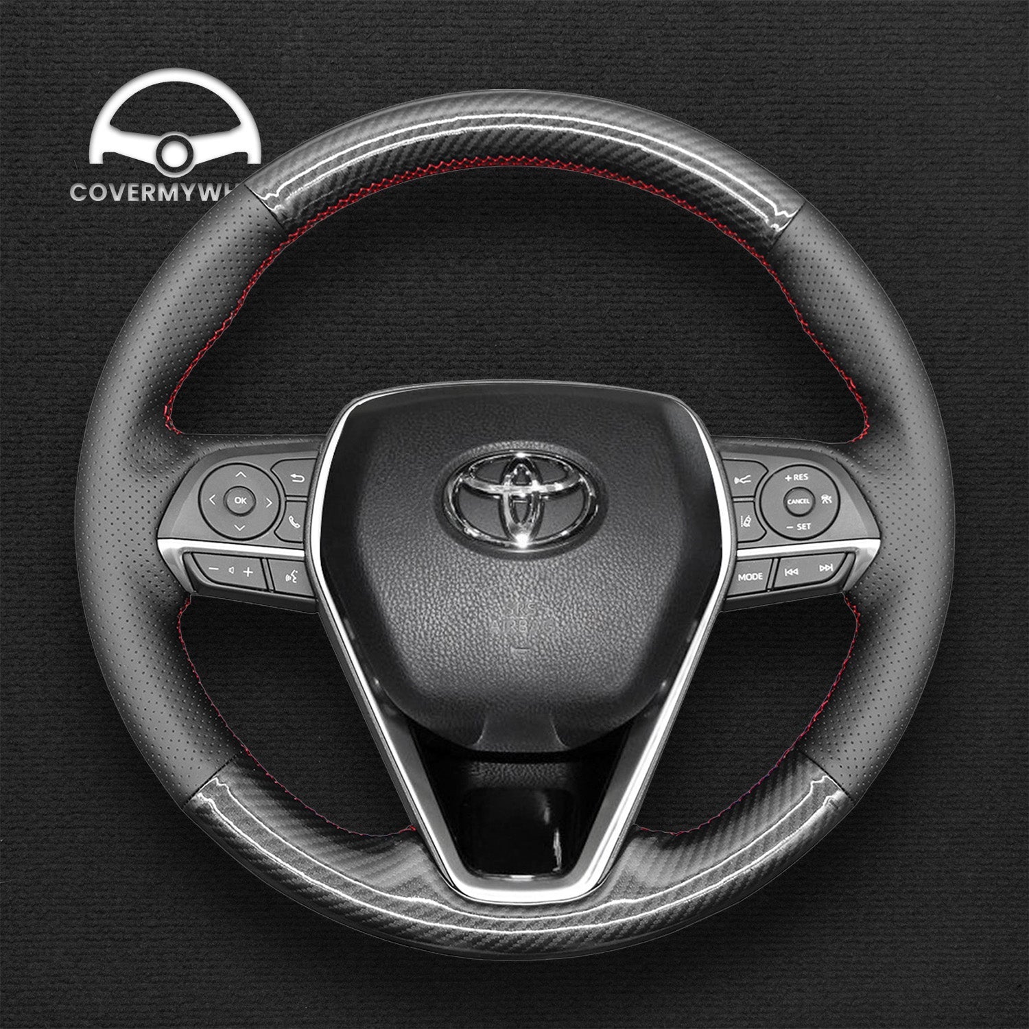 Steering Wheel Cover for Toyota Corolla RAV4 Camry Avalon 2018-2024 Cover My Wheel