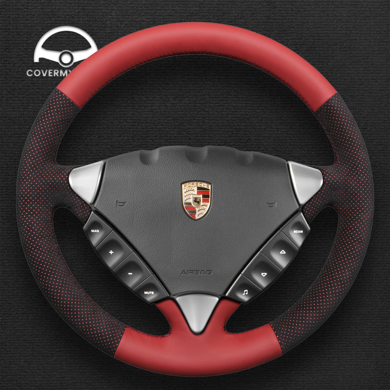 Steering Wheel Cover for Porsche Cayenne 2003-2010 Cover My Wheel