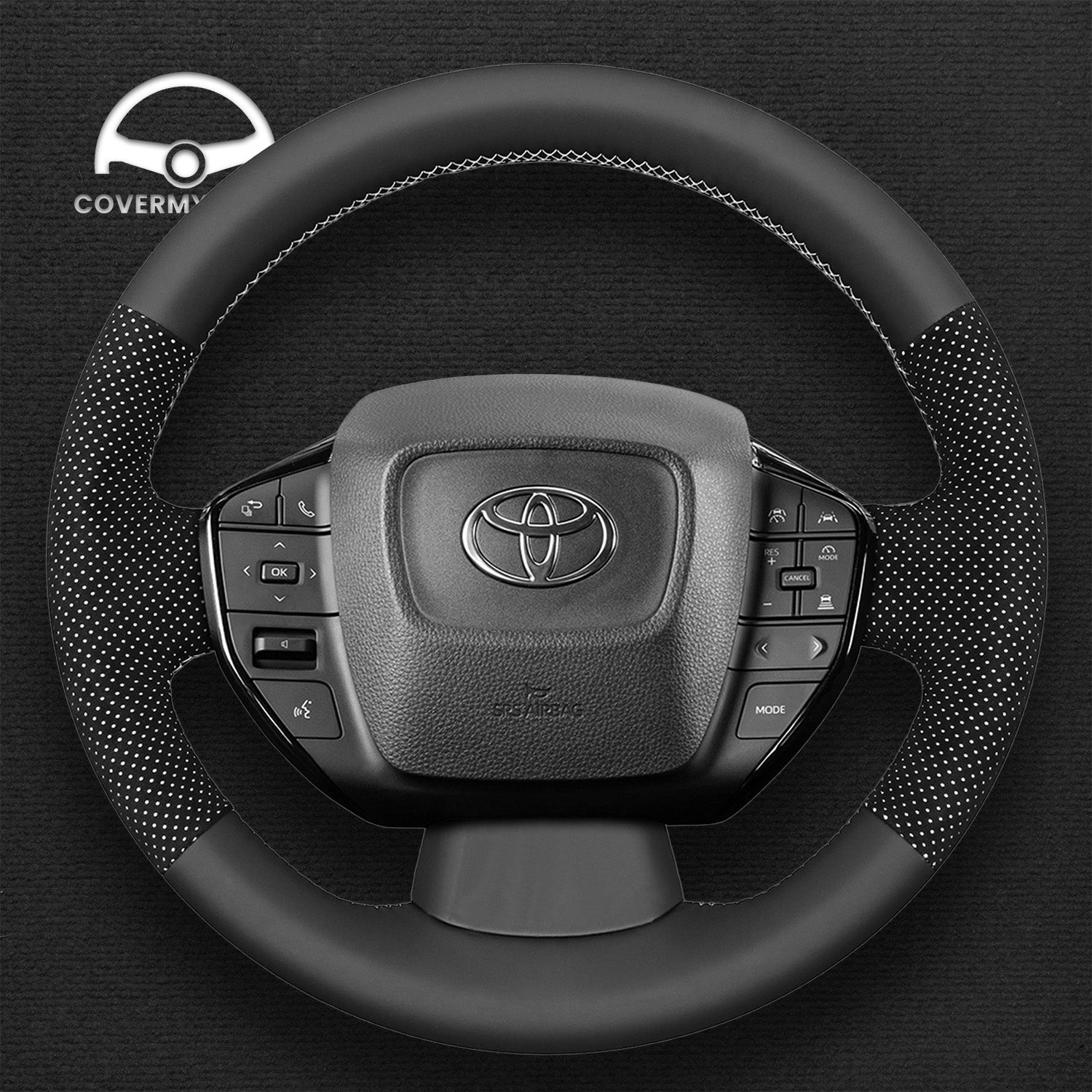 Steering Wheel Cover for Toyota Prius Prius Prime bZ4X 2023-2024 Cover My Wheel