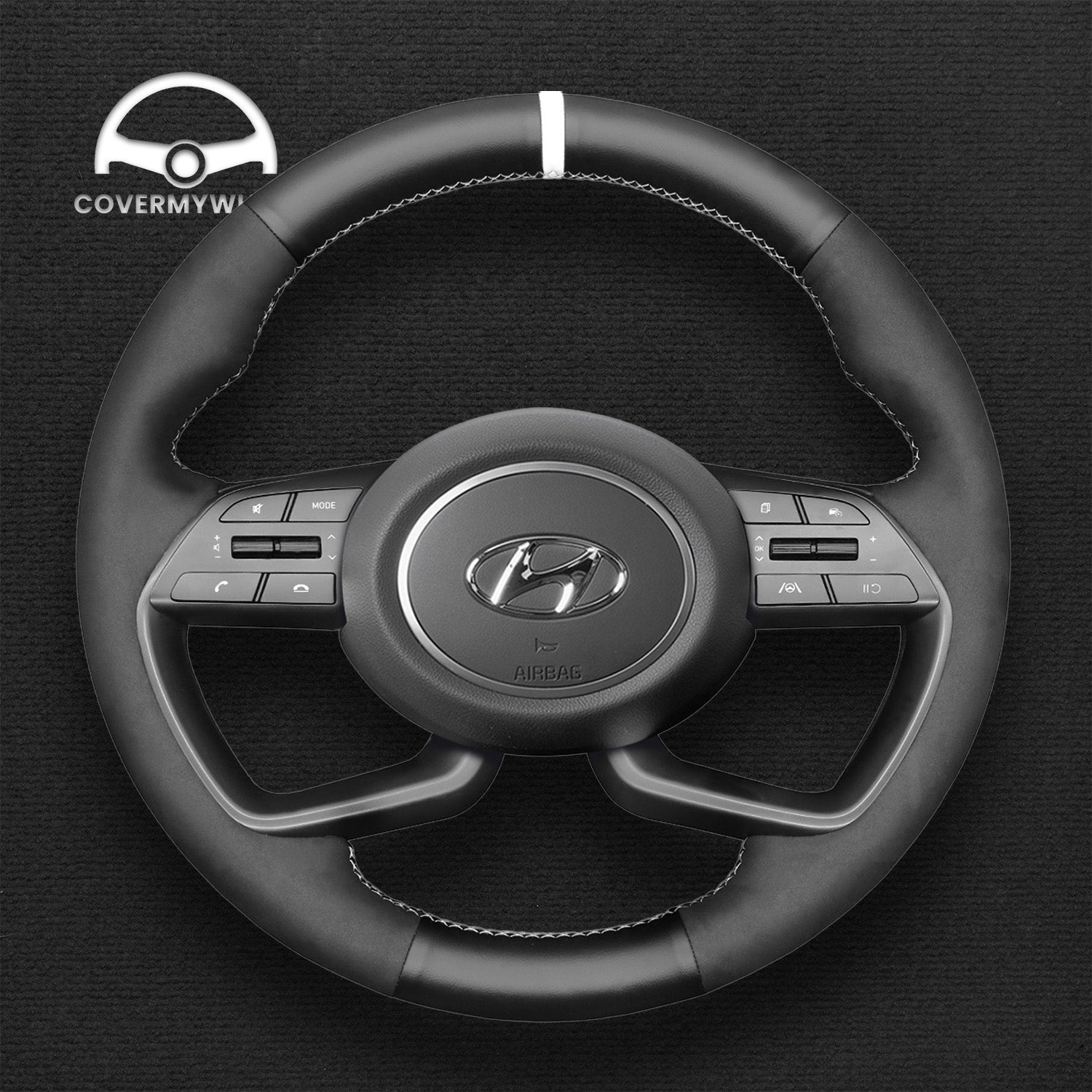 Steering Wheel Cover for Hyundai i20 III 2020-2022  Bayon 2021-2022 Cover My Wheel