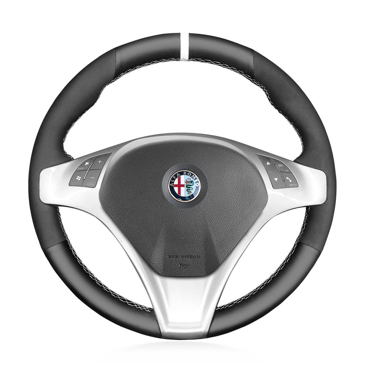 Steering Wheel Cover for Alfa Romeo Giulietta (2010–2014) & MiTo (2008–2015) Cover My Wheel
