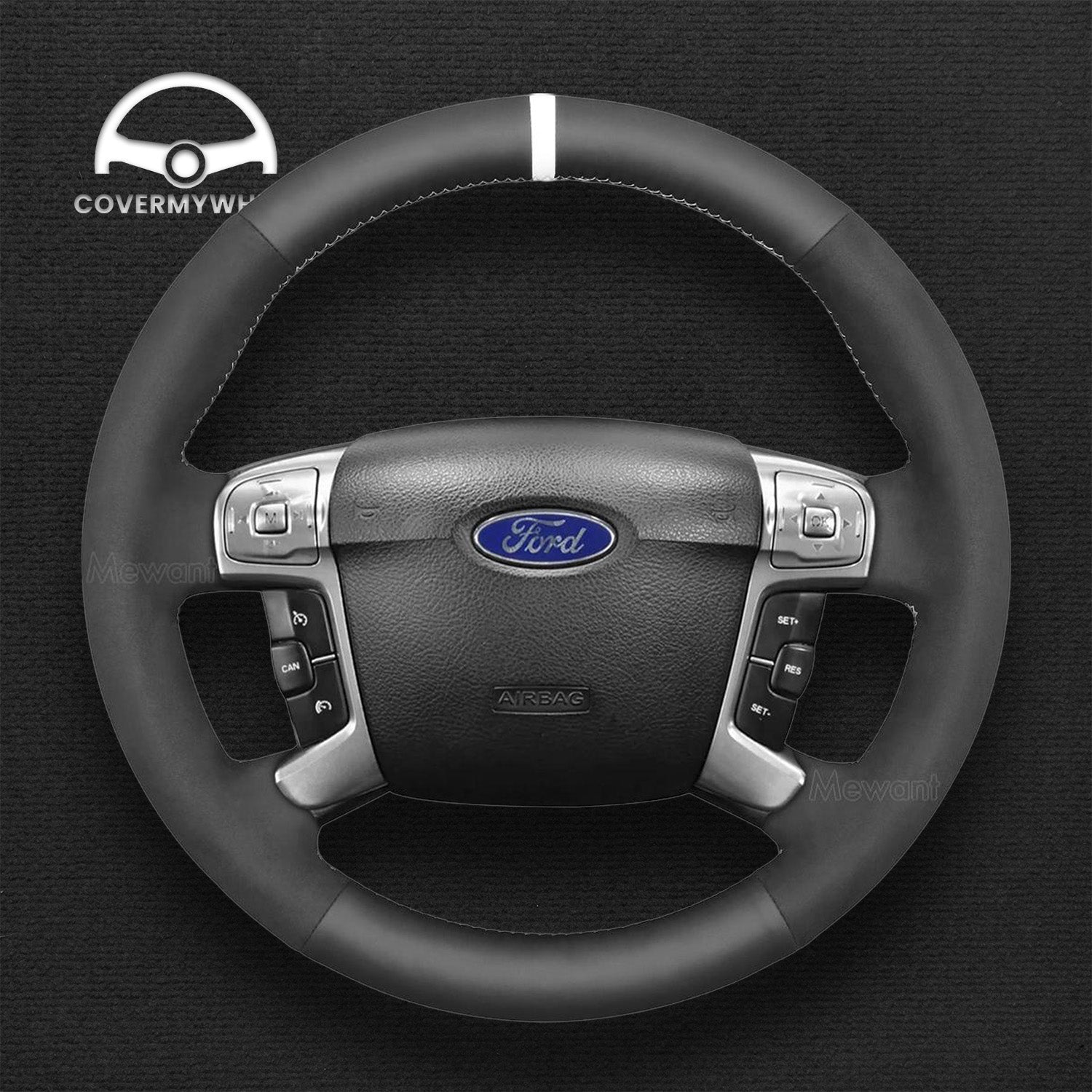 Steering Wheel Cover for Ford Mondeo Galaxy S-Max Cover My Wheel