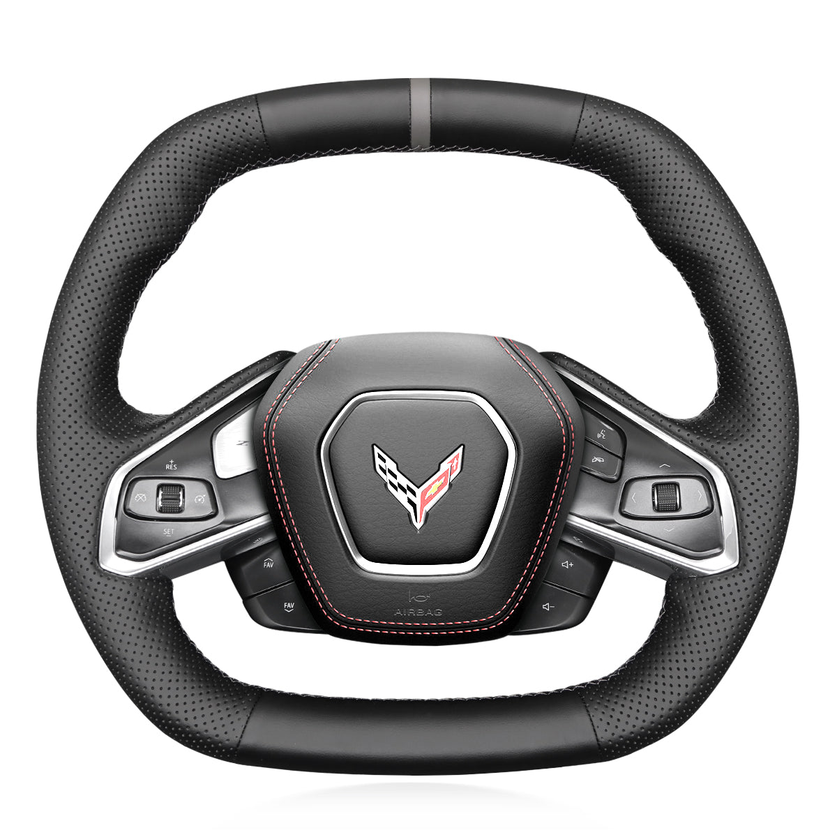 Steering Wheel Cover for Chevrolet Corvette (C8) 2020-2024 Cover My Wheel