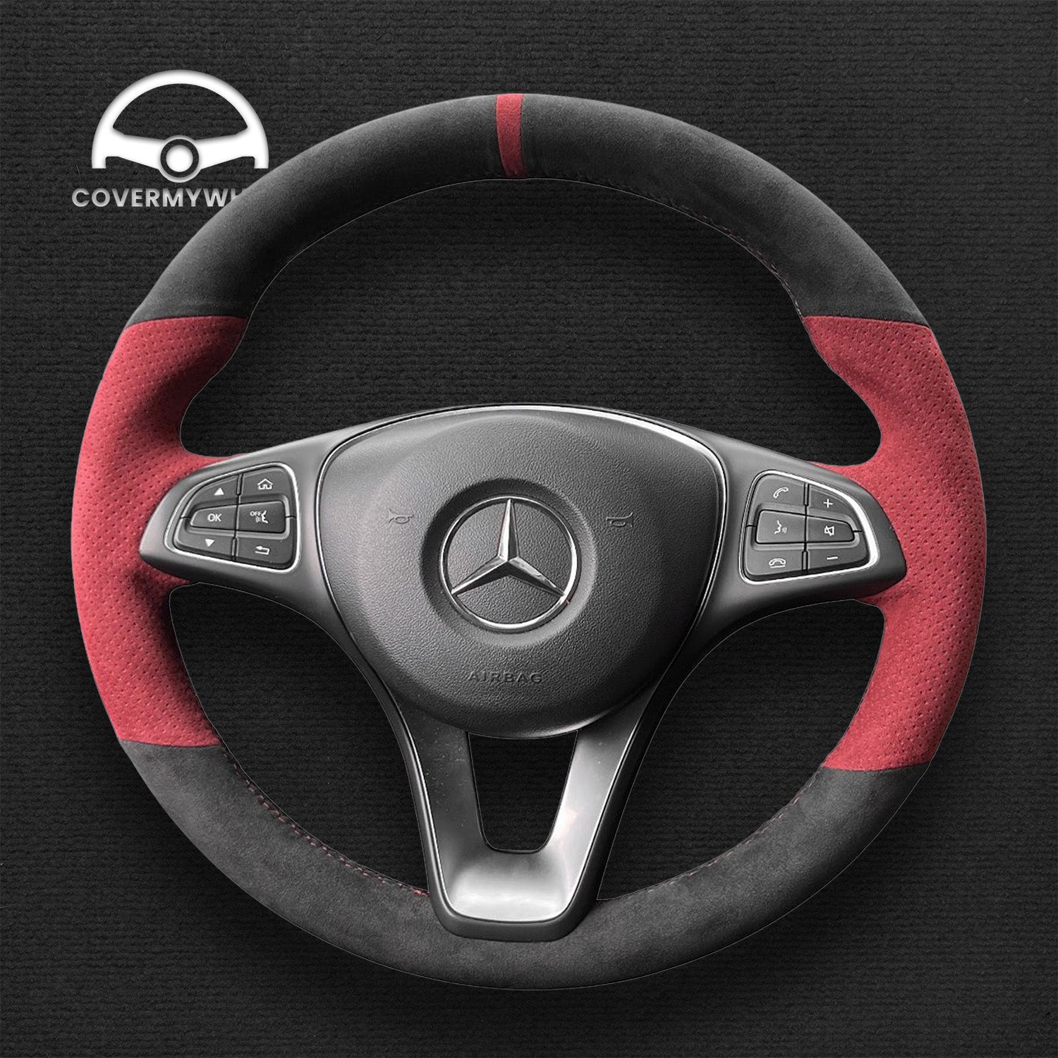 Steering Wheel Cover for Mercedes C-Class CLA-Class CLS-Class Cover My Wheel